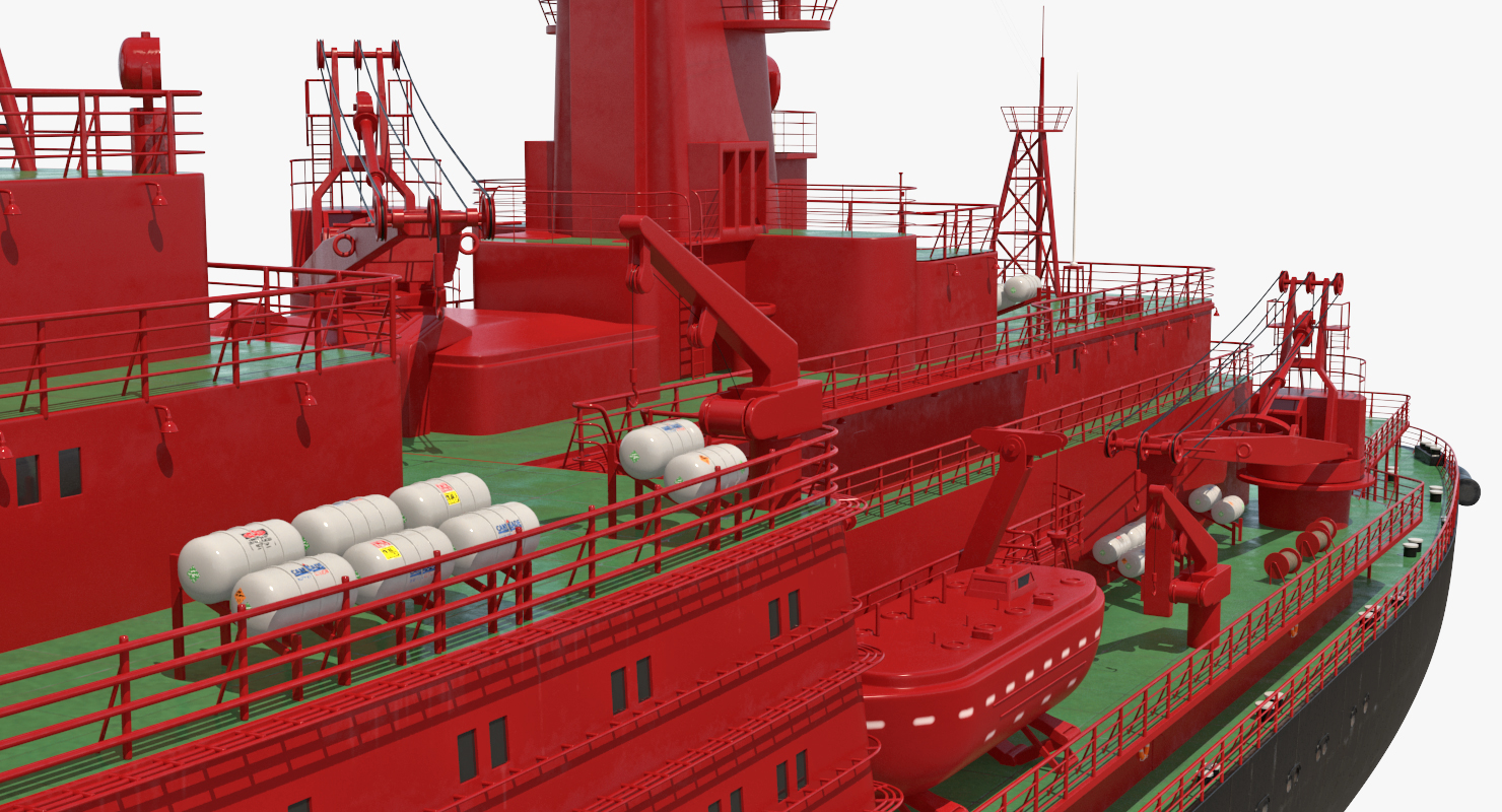 Nuclear Powered Icebreaker Yamal 3D
