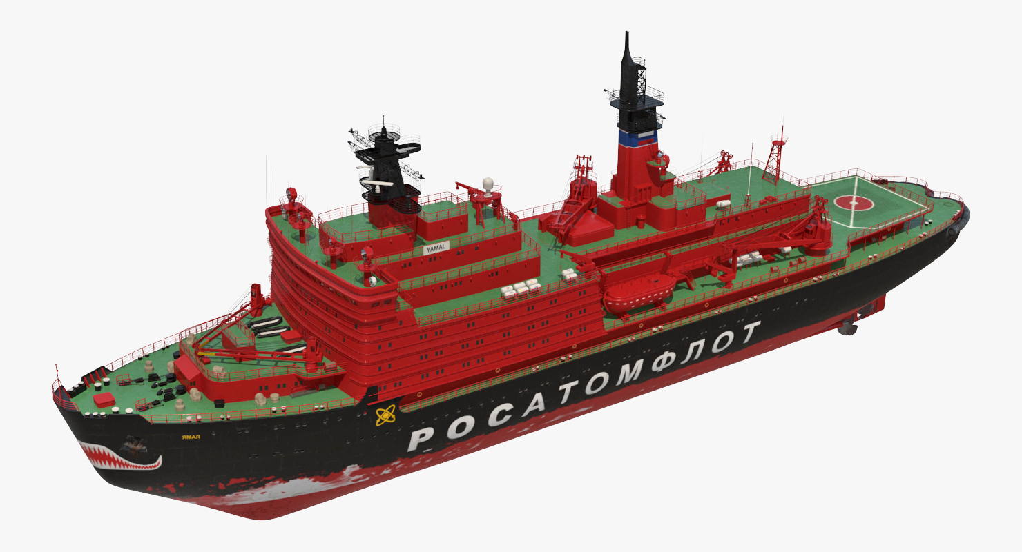 Nuclear Powered Icebreaker Yamal 3D