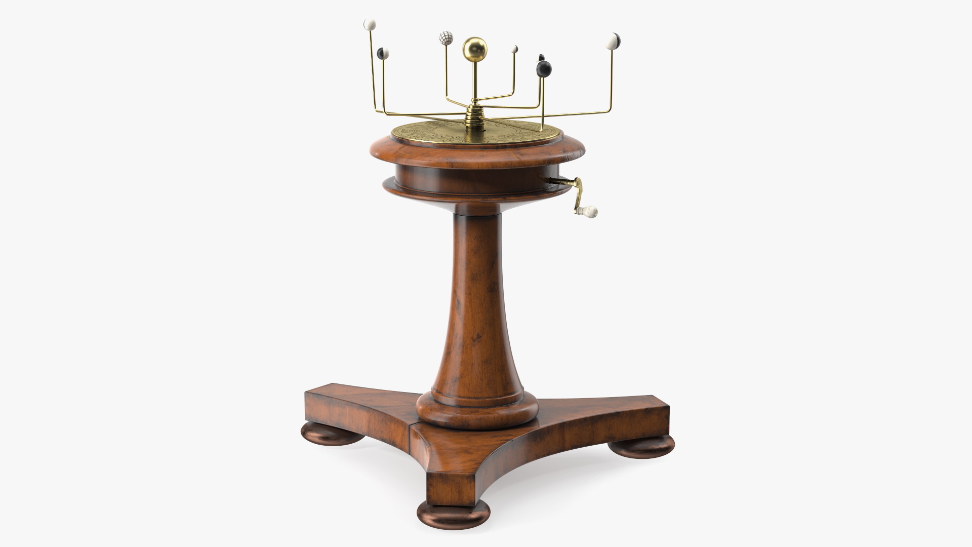Small Antique Orrery Rigged 3D