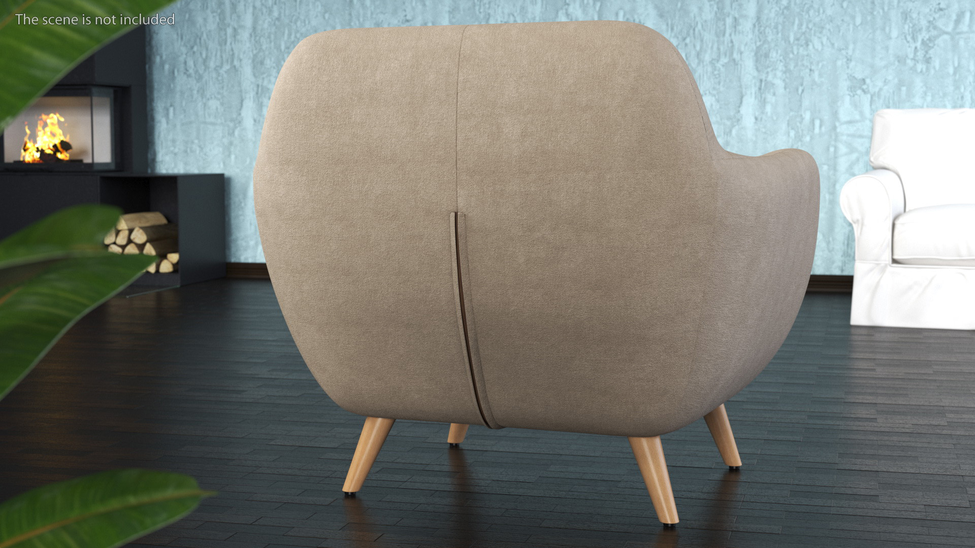 3D Loa Armchair Beige model