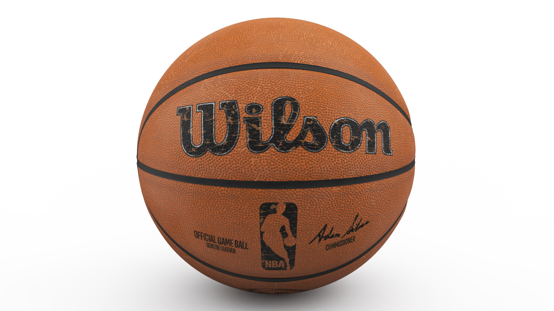 3D Used Official NBA Game Basketball model
