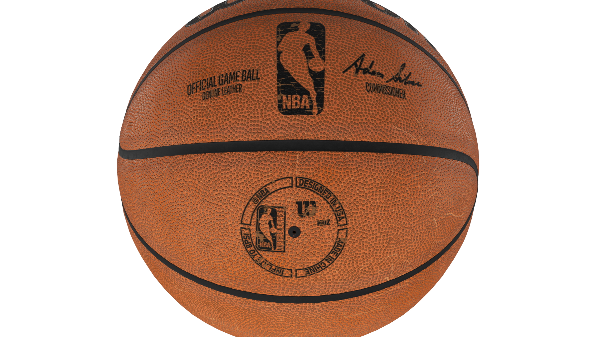 3D Used Official NBA Game Basketball model