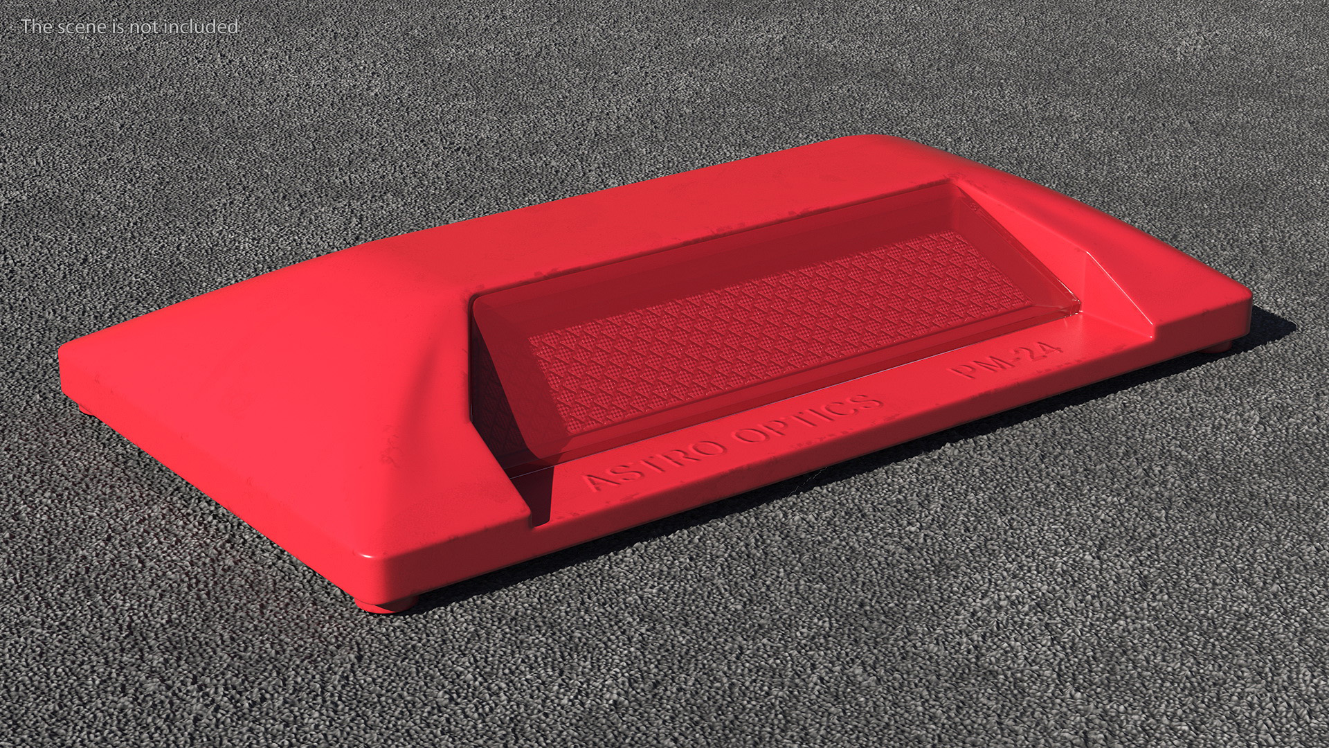 3D model Reflective Road Driveway Marker Red
