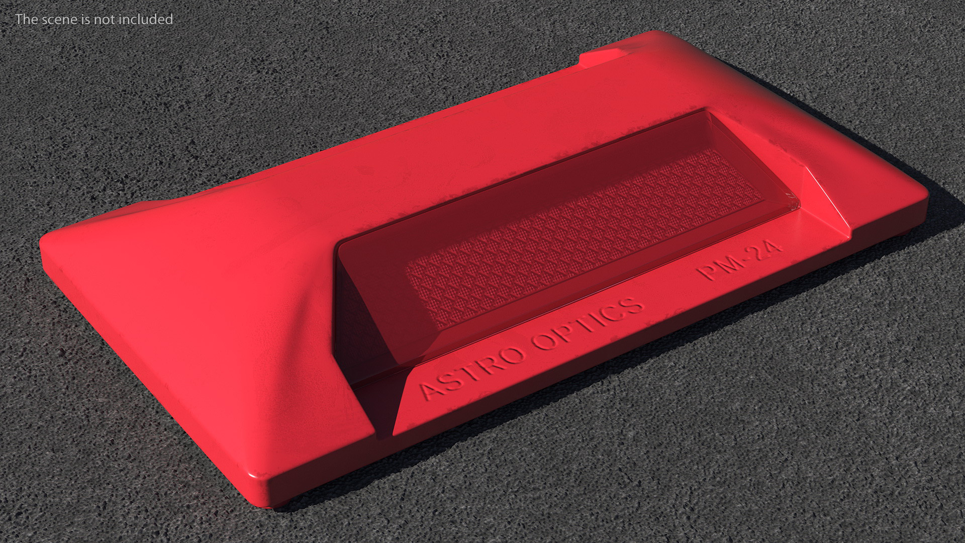 3D model Reflective Road Driveway Marker Red
