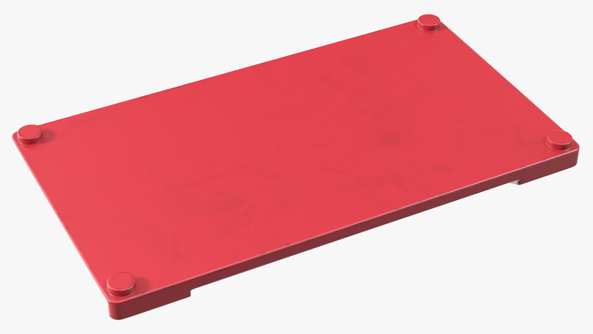 3D model Reflective Road Driveway Marker Red