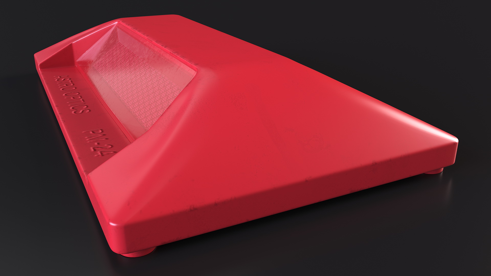 3D model Reflective Road Driveway Marker Red