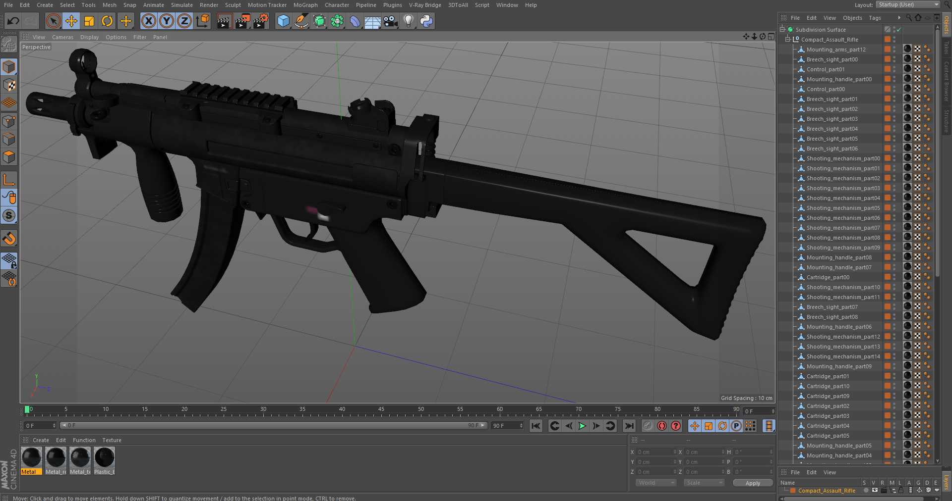 3D Compact Assault Rifle