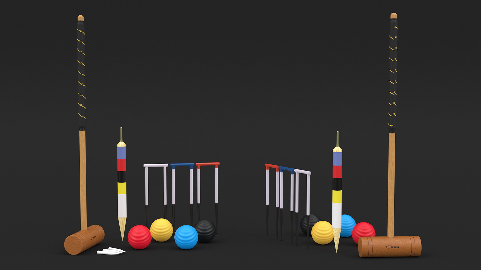3D Croquet Set