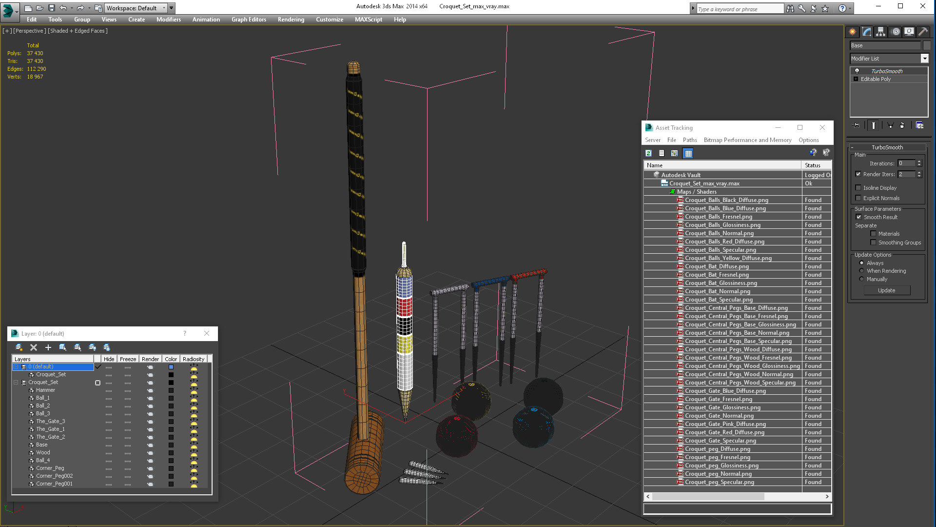 3D Croquet Set