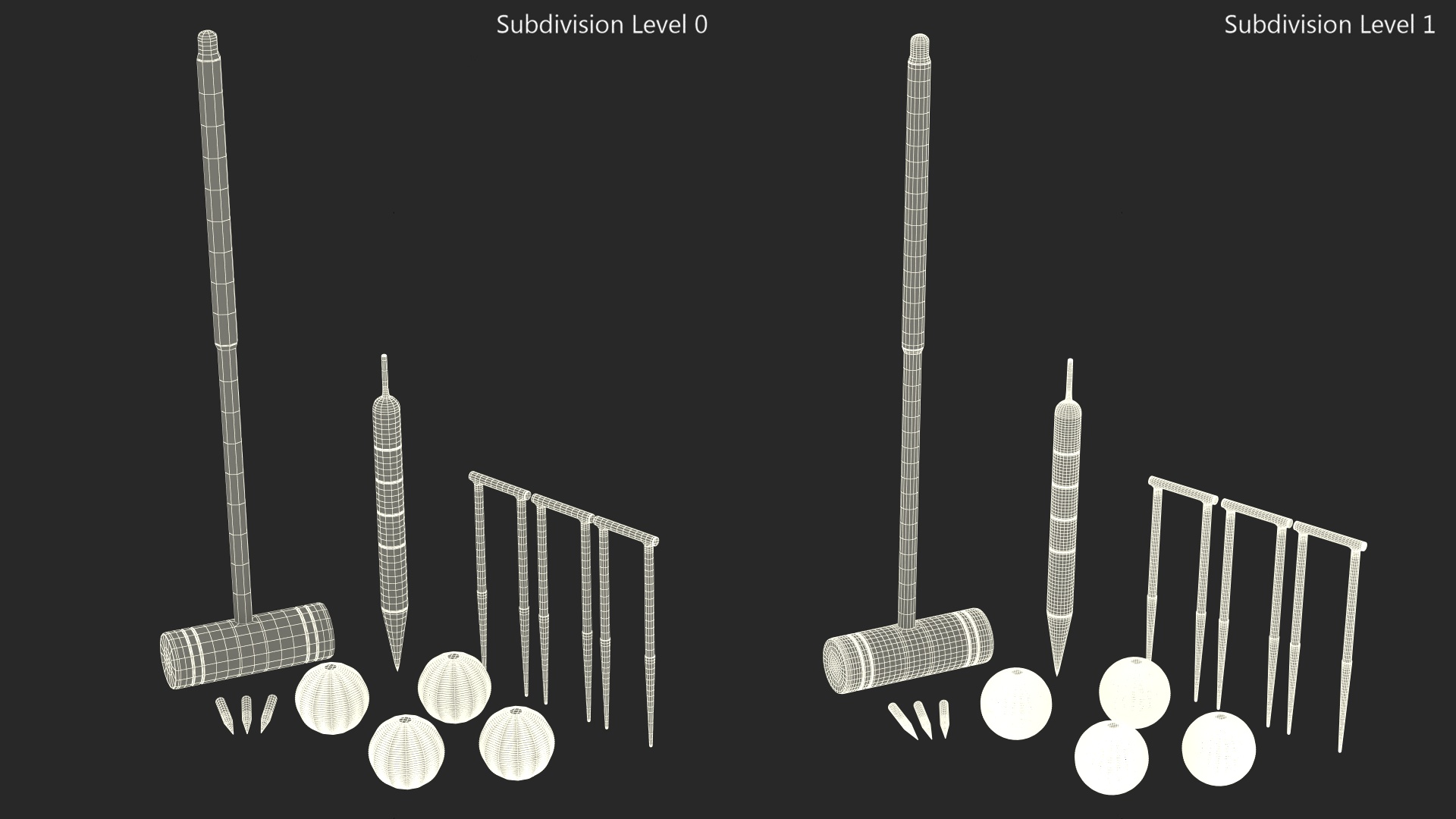 3D Croquet Set