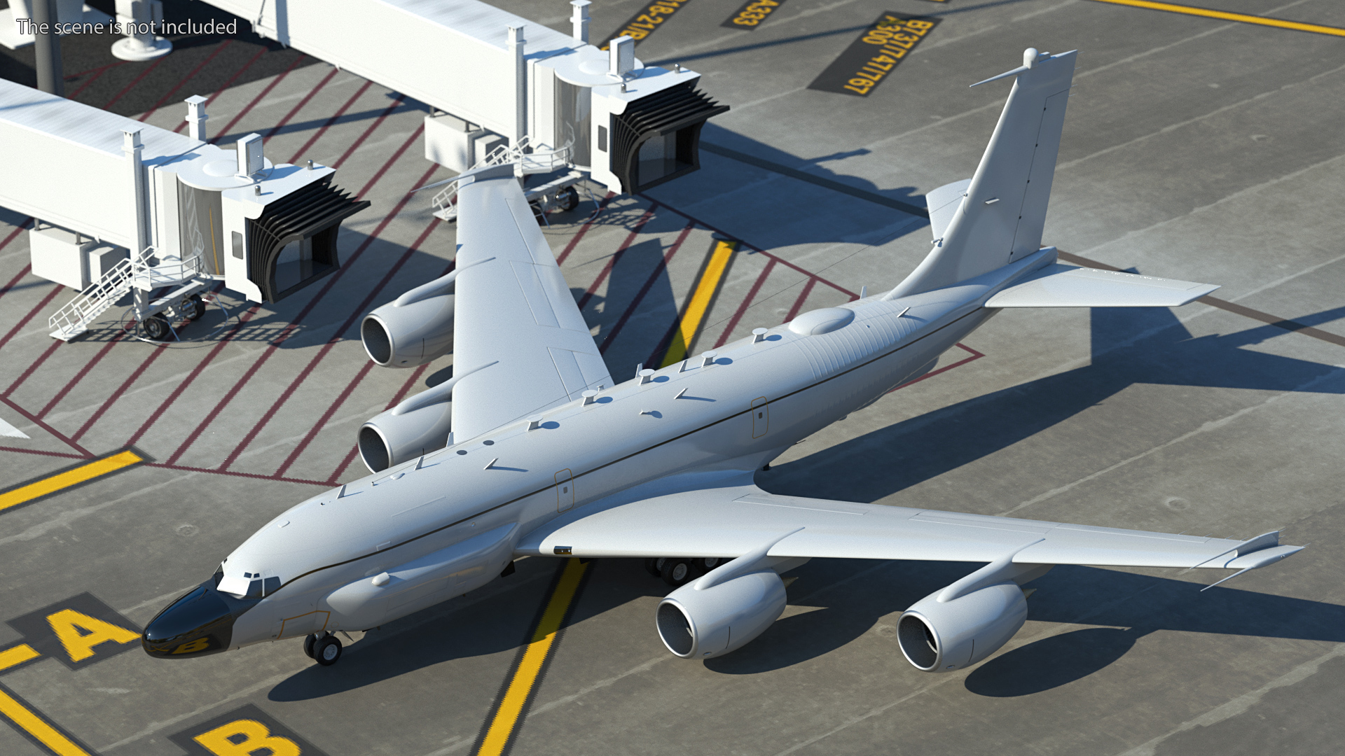 3D Boeing RC-135 Large Reconnaissance Aircraft model