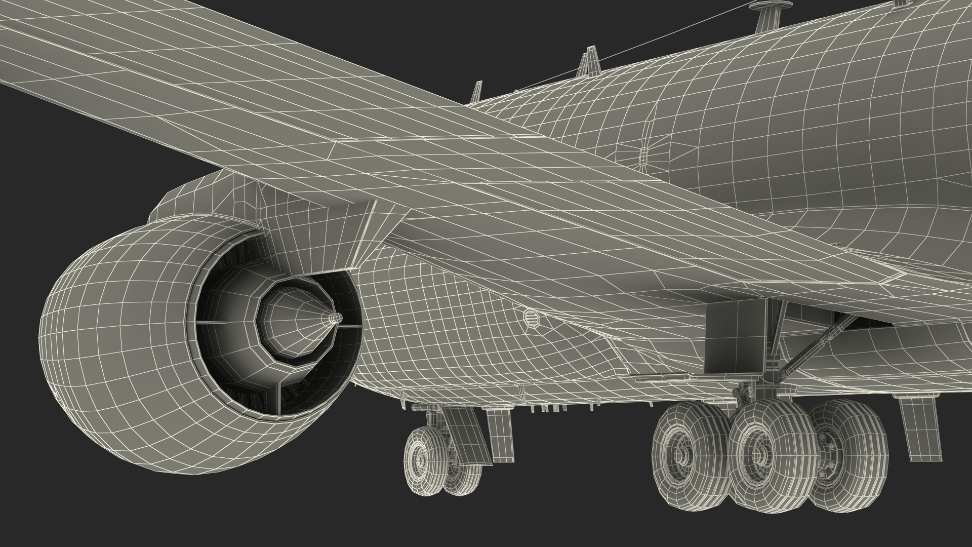 3D Boeing RC-135 Large Reconnaissance Aircraft model