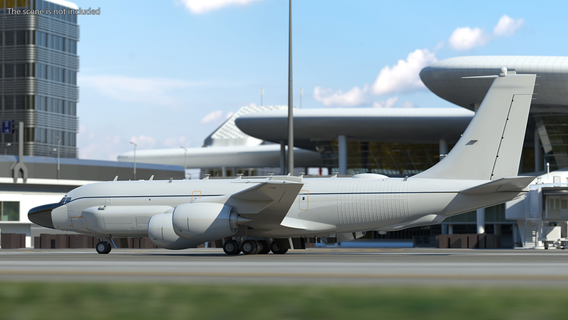 3D Boeing RC-135 Large Reconnaissance Aircraft model