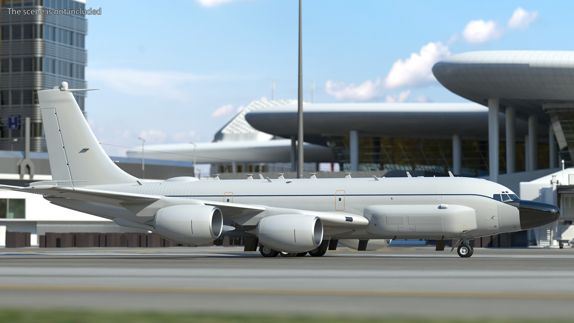 3D Boeing RC-135 Large Reconnaissance Aircraft model
