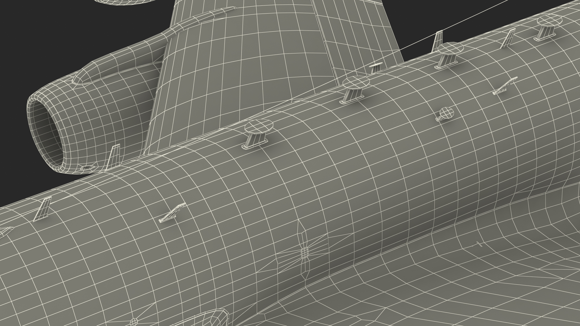 3D Boeing RC-135 Large Reconnaissance Aircraft model