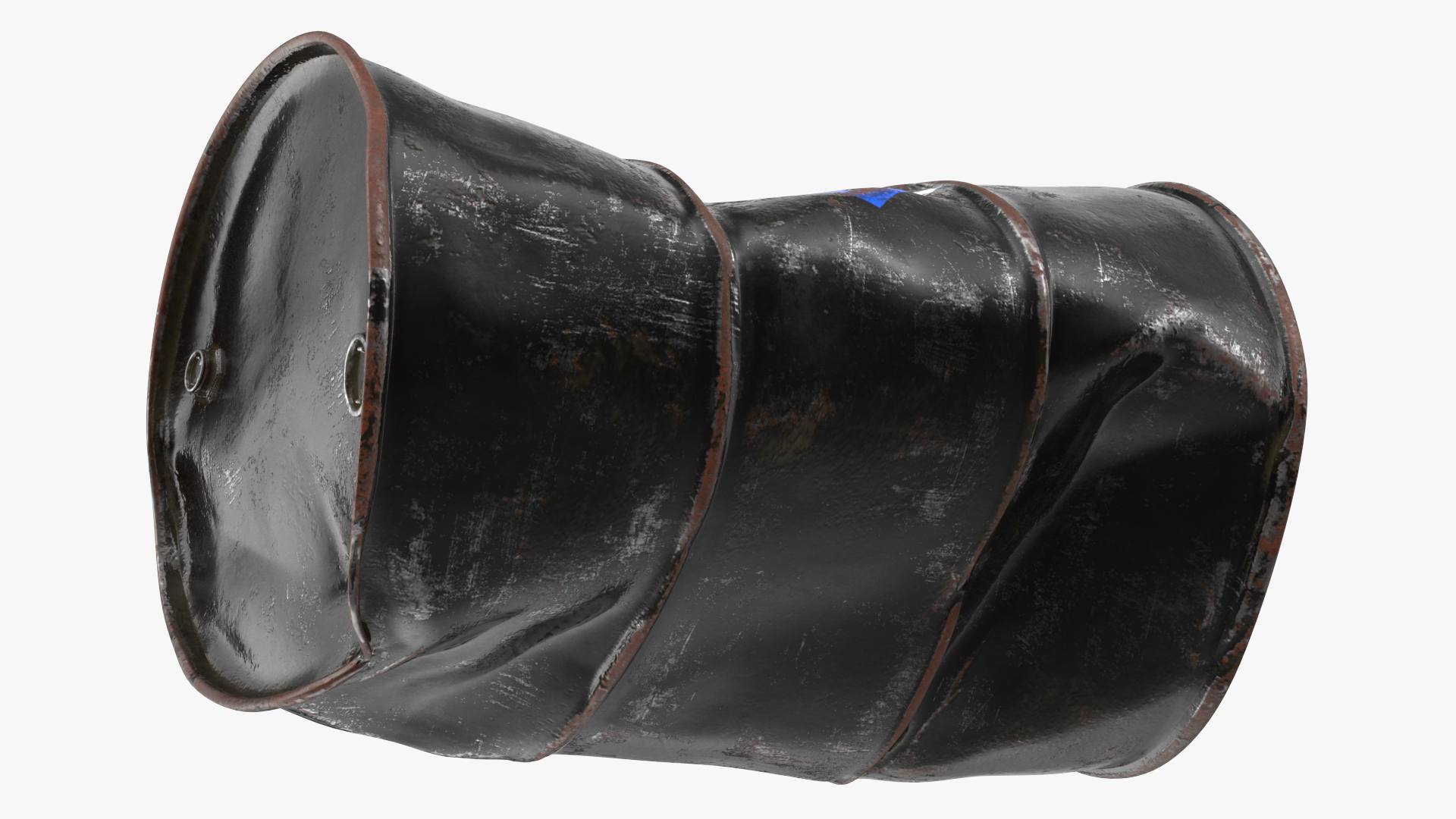Damaged Chemical Barrel NFPA 704 3D