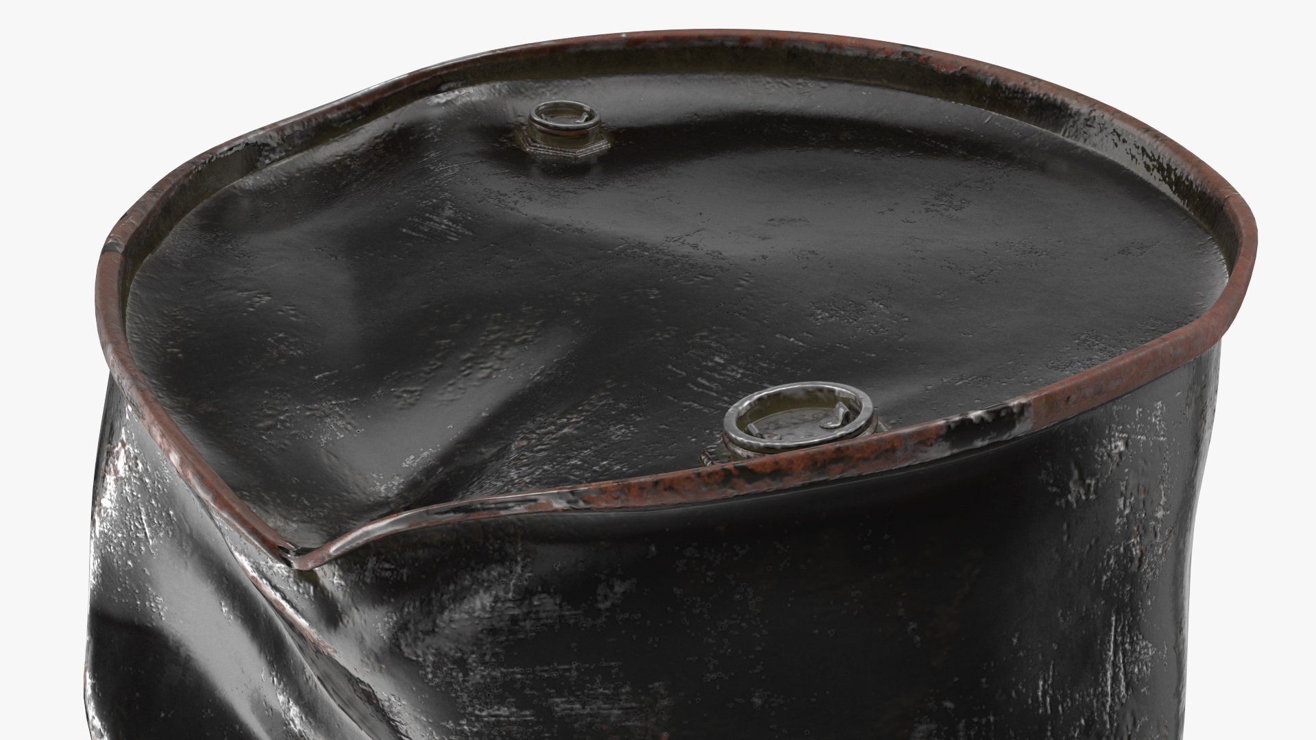 Damaged Chemical Barrel NFPA 704 3D