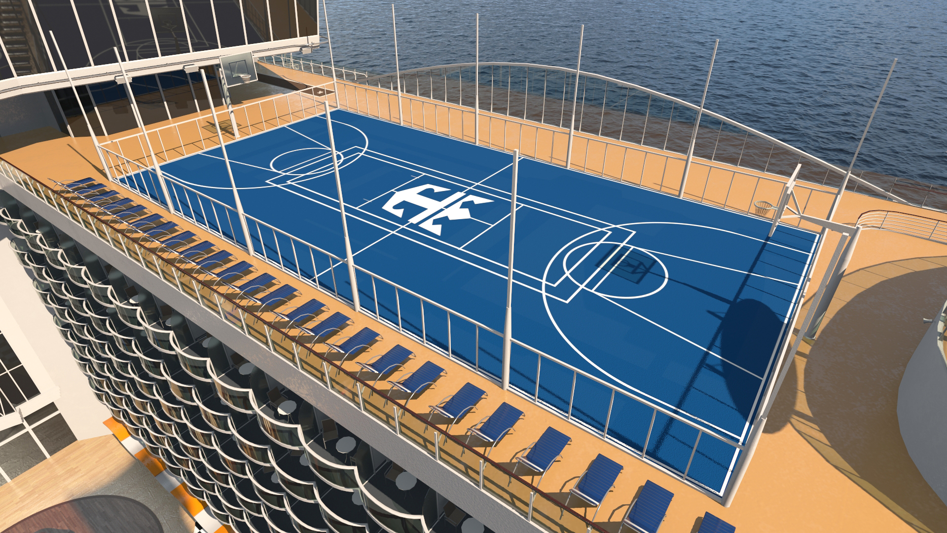 Oasis Class Cruise Ship Symphony of The Seas 3D model