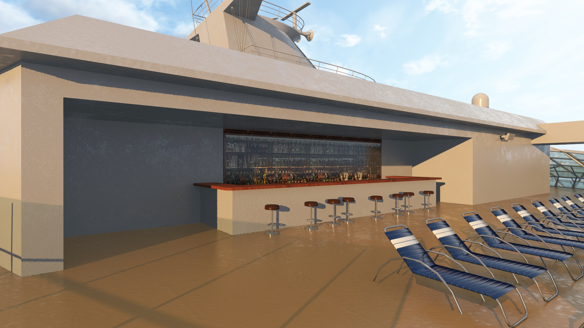 Oasis Class Cruise Ship Symphony of The Seas 3D model