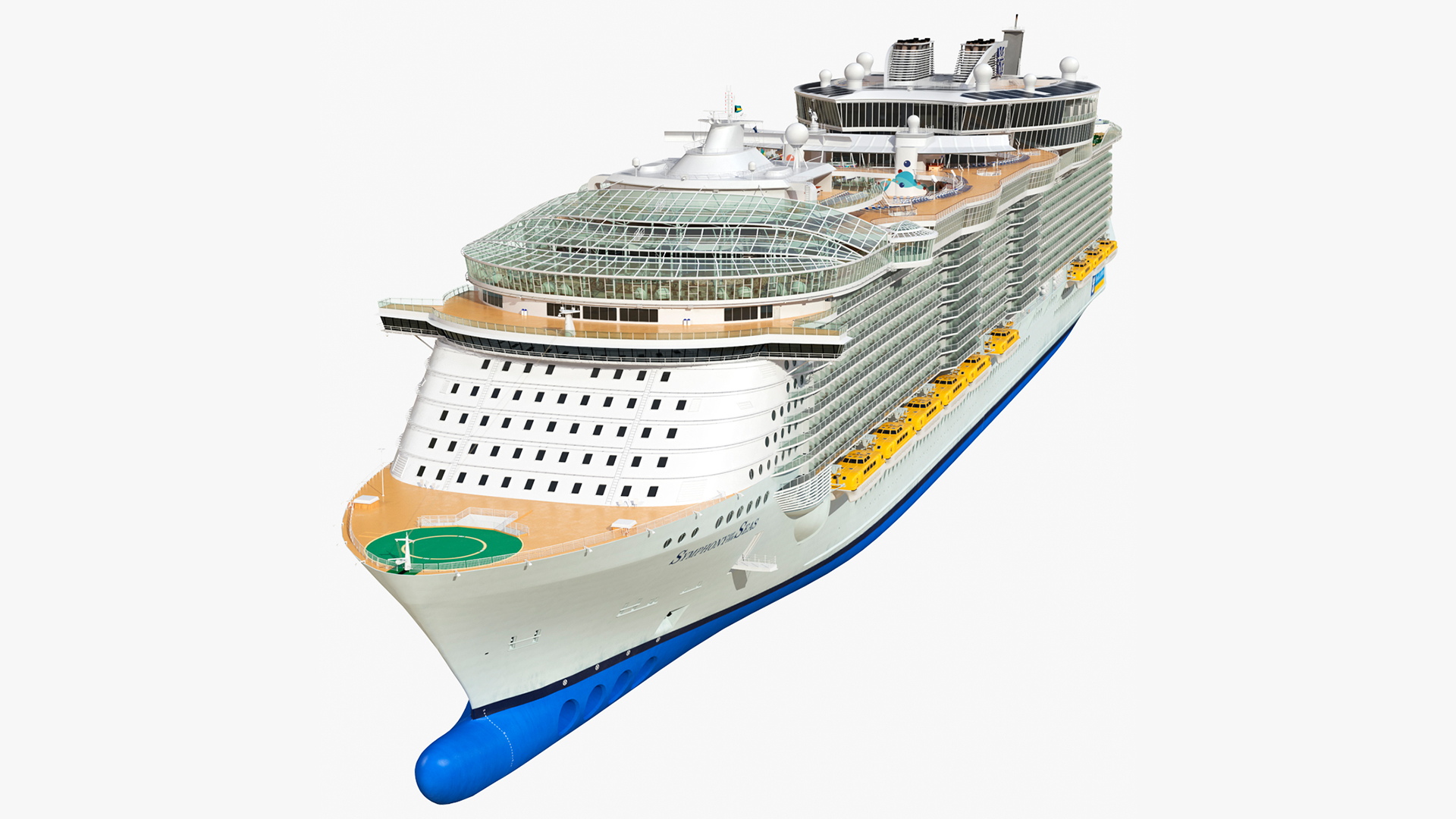 Oasis Class Cruise Ship Symphony of The Seas 3D model