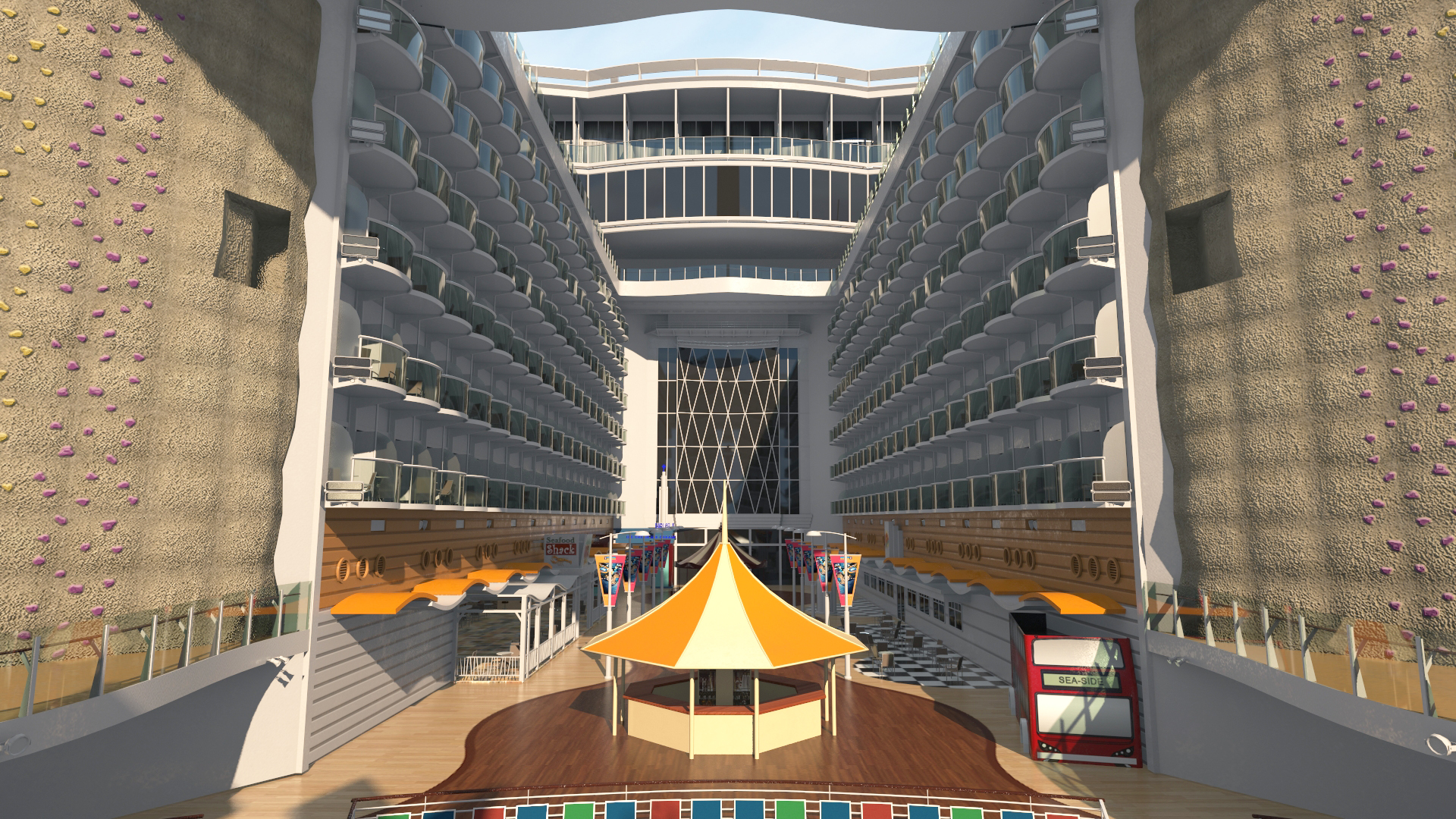 Oasis Class Cruise Ship Symphony of The Seas 3D model
