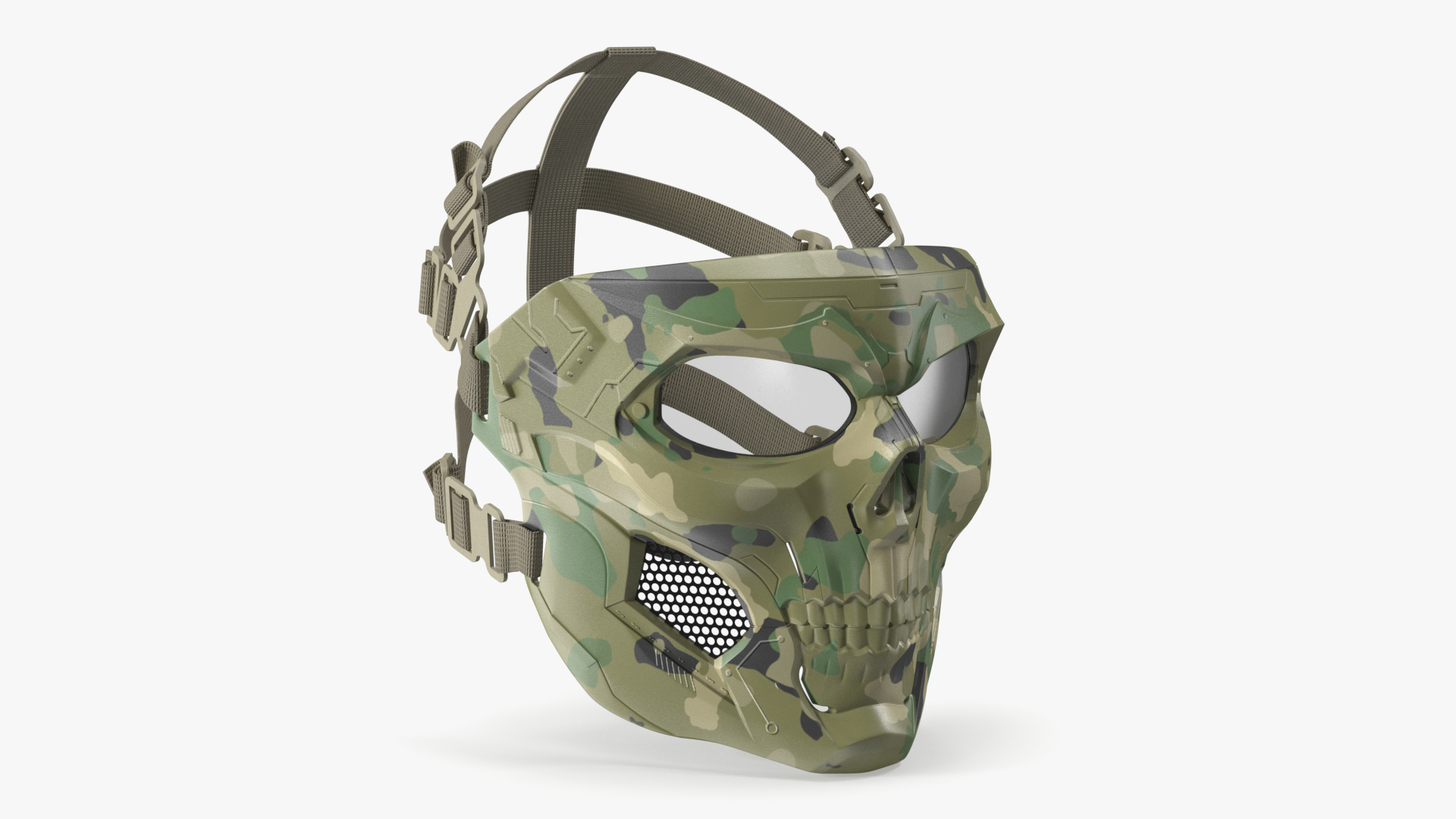 3D model Tactical Mask Skull Camouflage
