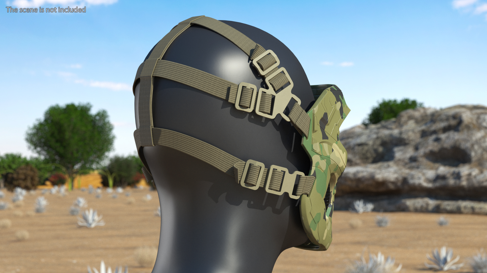 3D model Tactical Mask Skull Camouflage