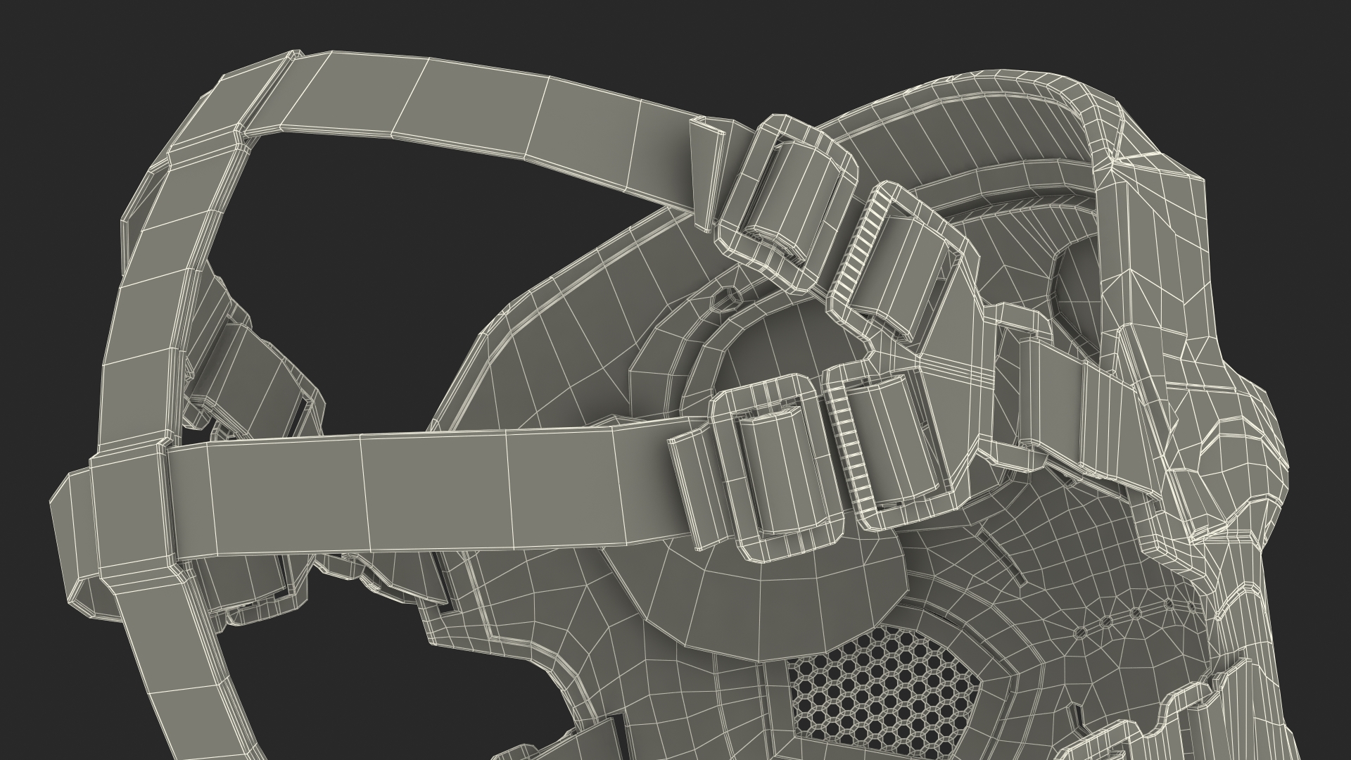 3D model Tactical Mask Skull Camouflage