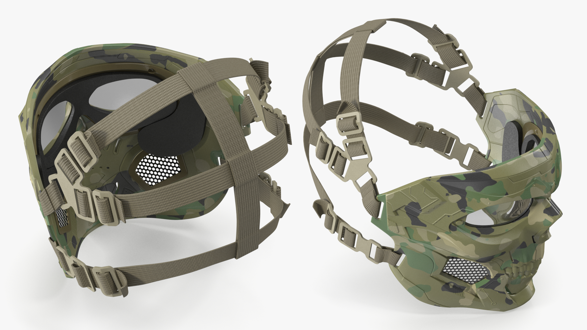 3D model Tactical Mask Skull Camouflage