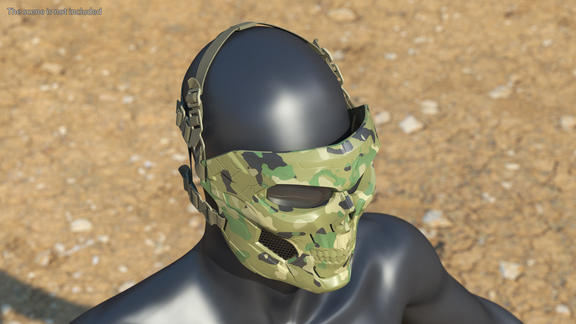 3D model Tactical Mask Skull Camouflage