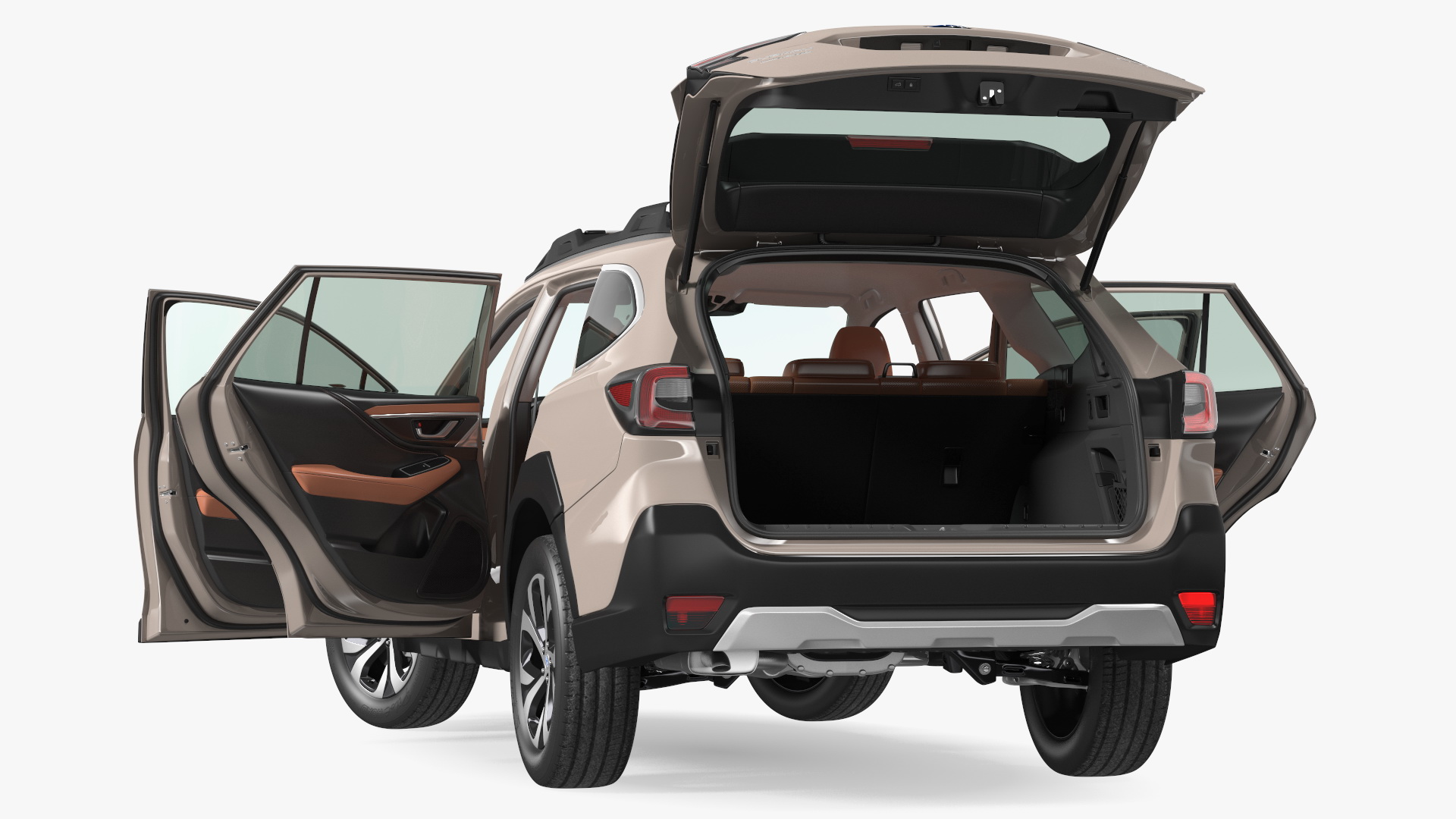3D model Outback 2021 SUBARU Rigged for Maya