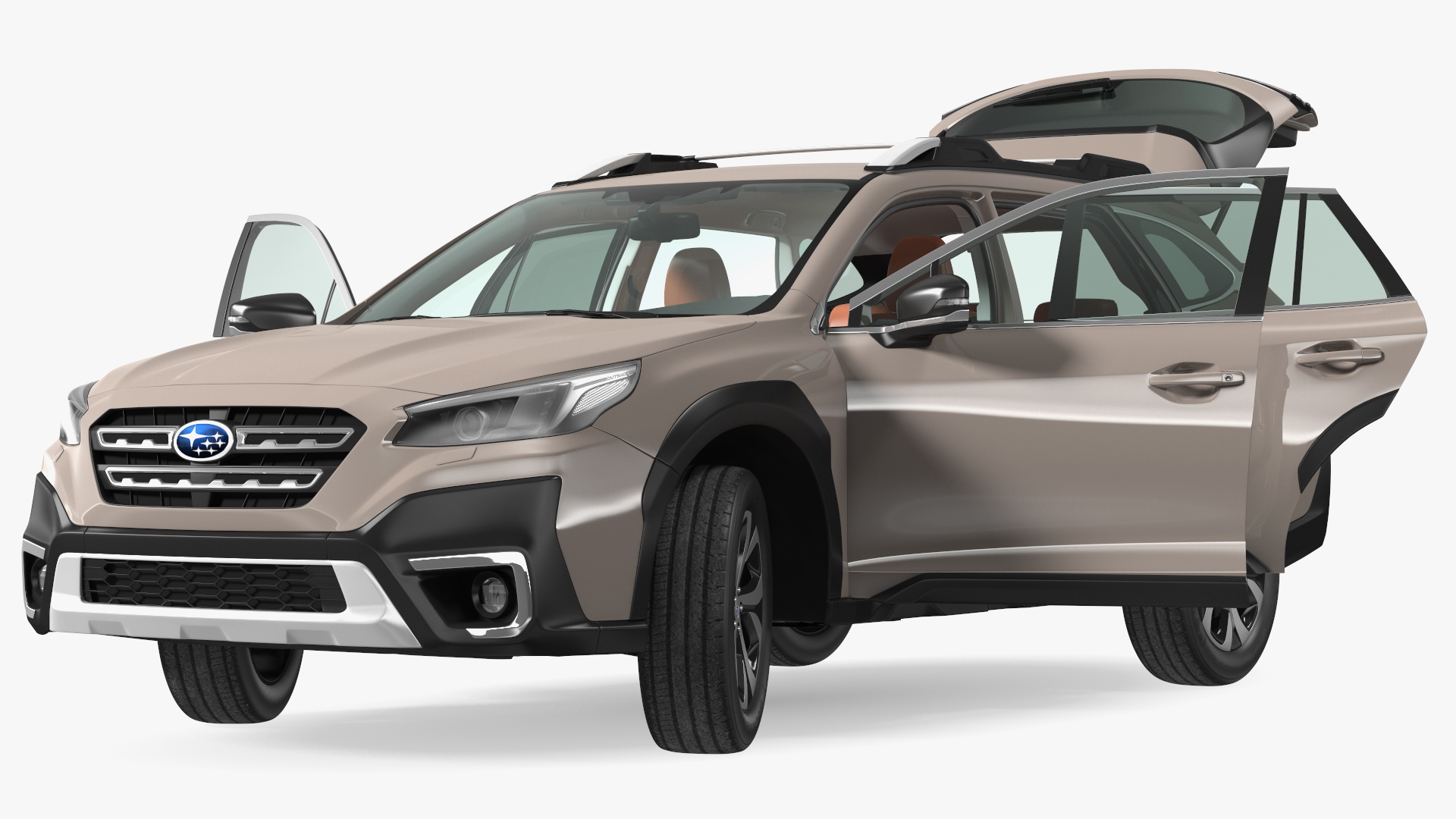 3D model Outback 2021 SUBARU Rigged for Maya