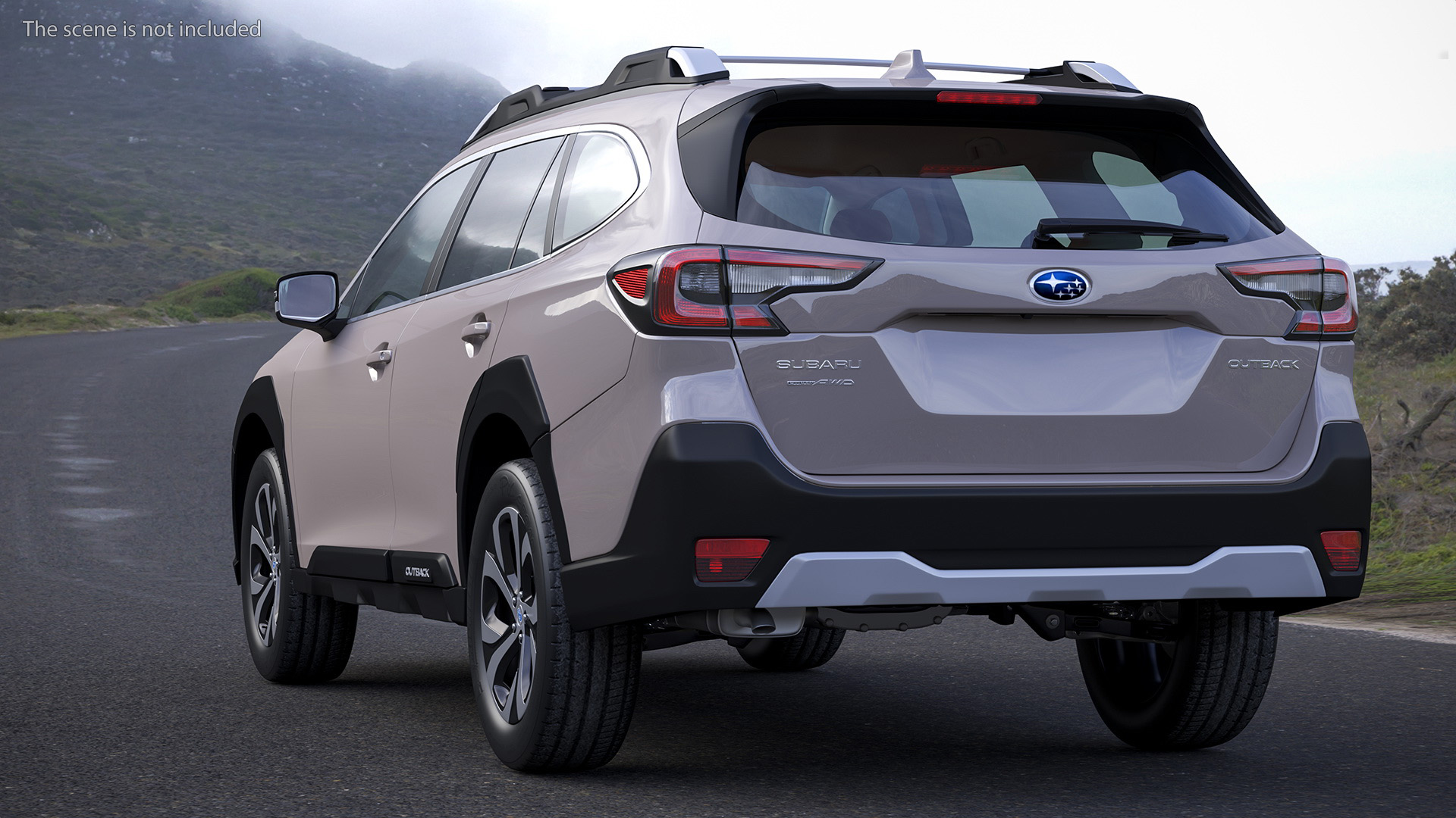 3D model Outback 2021 SUBARU Rigged for Maya