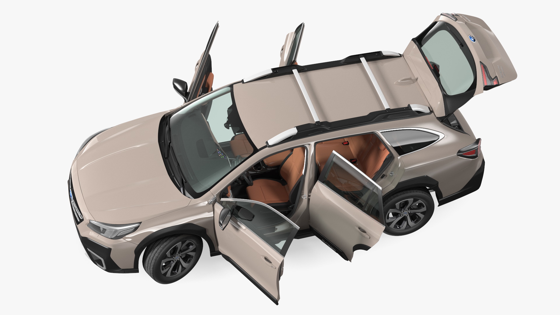 3D model Outback 2021 SUBARU Rigged for Maya