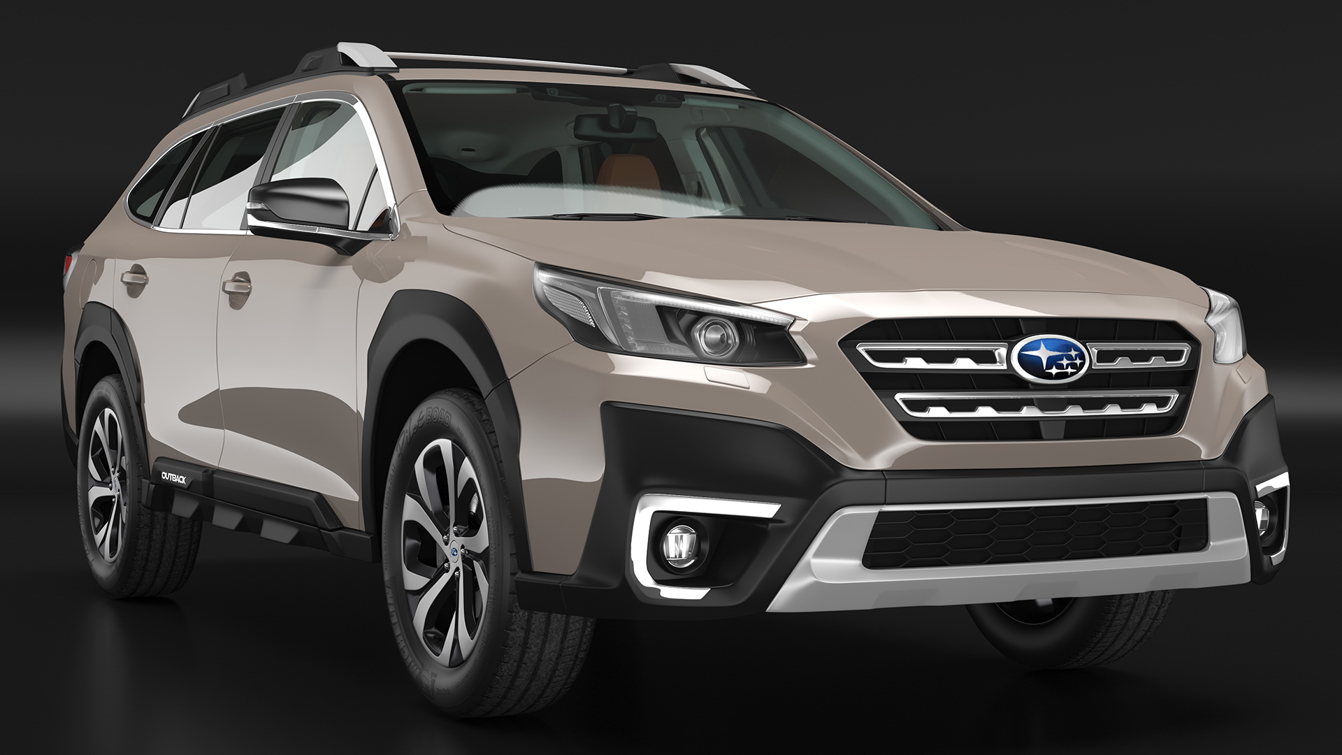 3D model Outback 2021 SUBARU Rigged for Maya