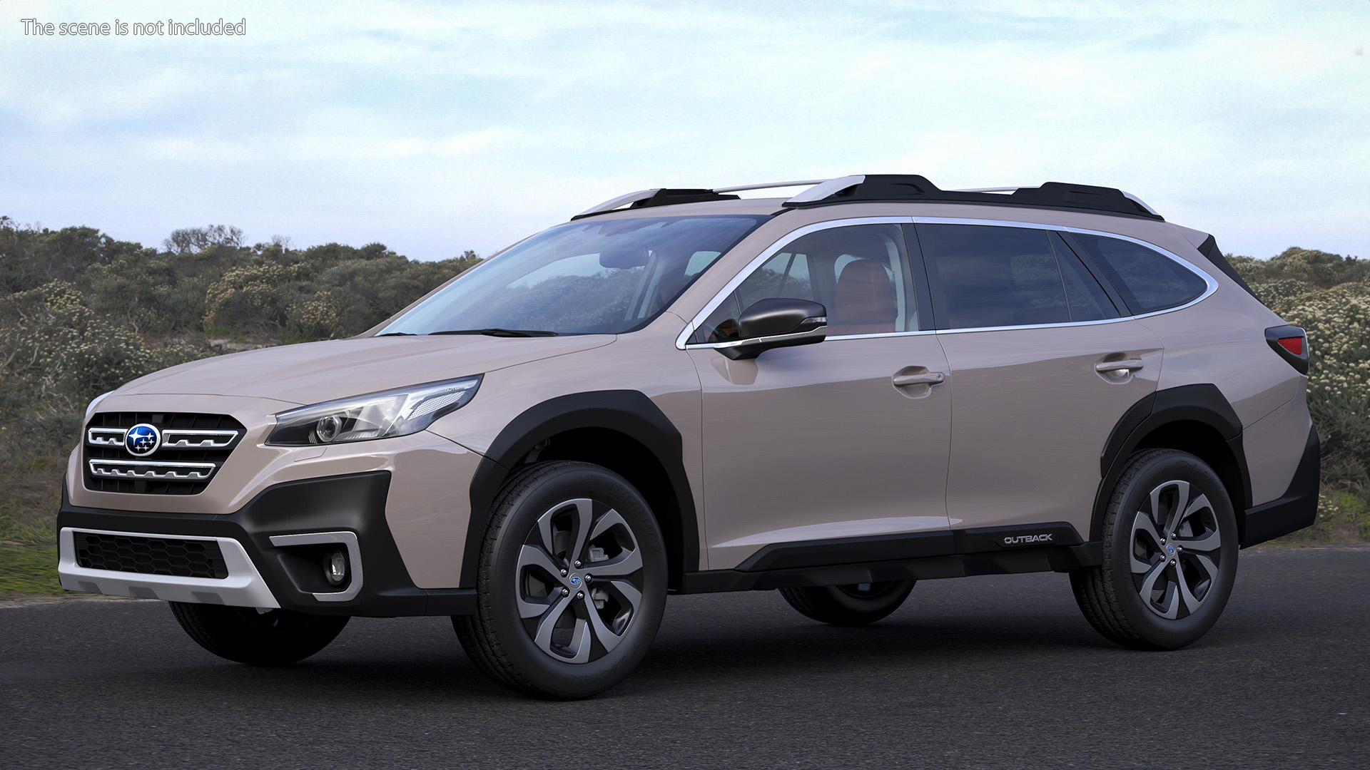 3D model Outback 2021 SUBARU Rigged for Maya