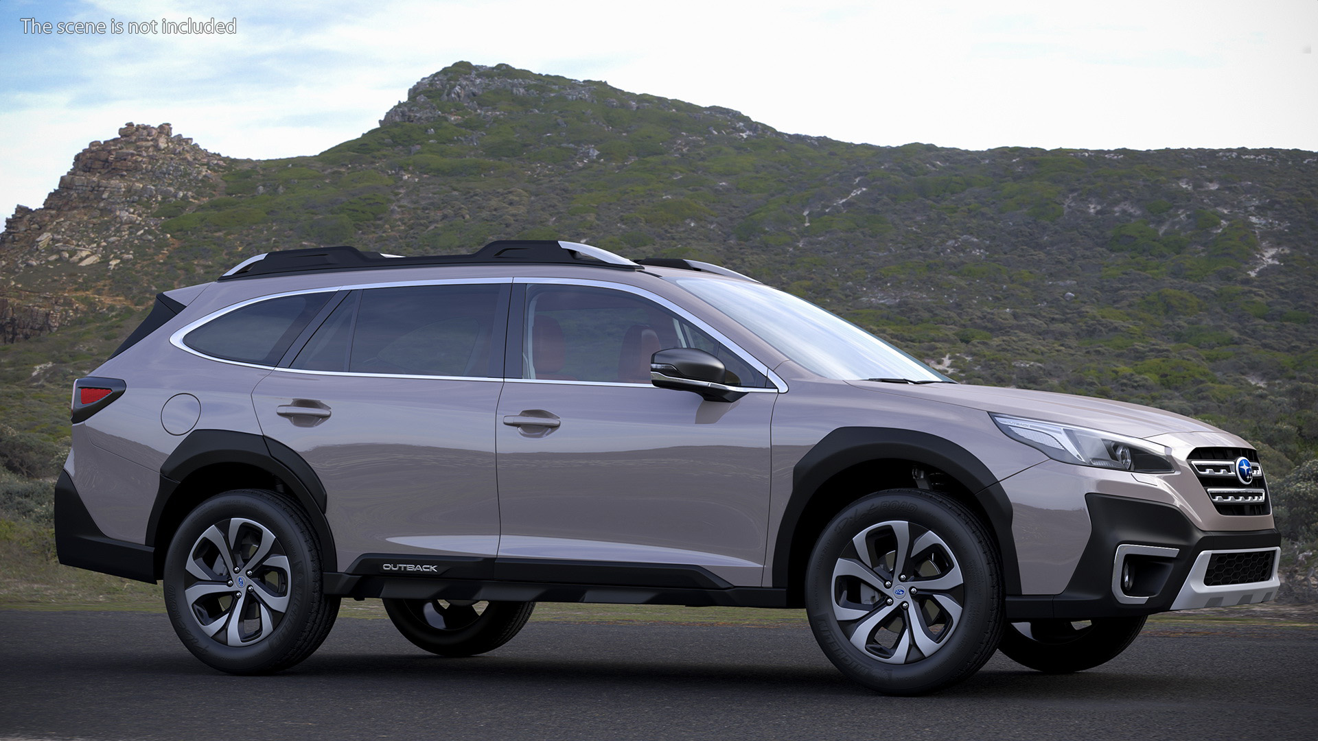 3D model Outback 2021 SUBARU Rigged for Maya