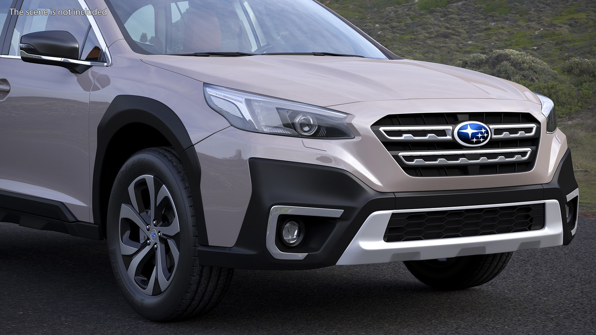 3D model Outback 2021 SUBARU Rigged for Maya