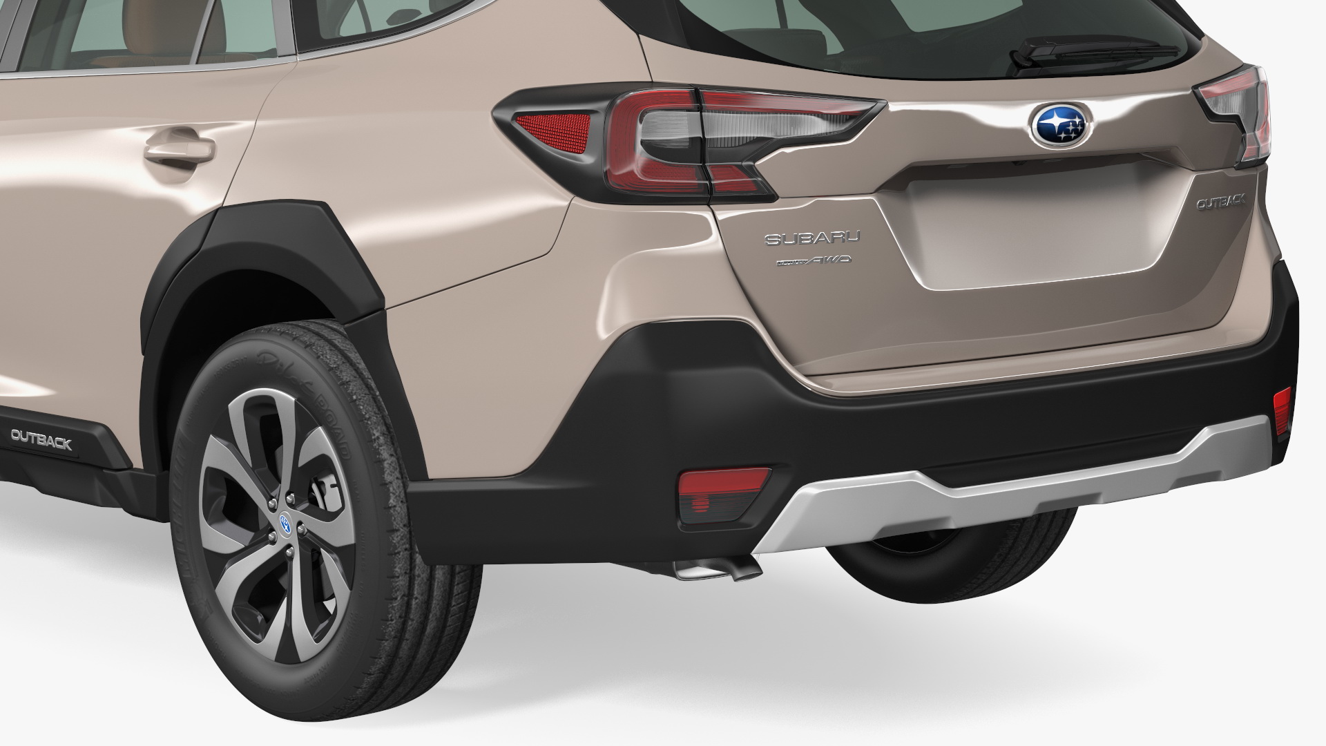 3D model Outback 2021 SUBARU Rigged for Maya