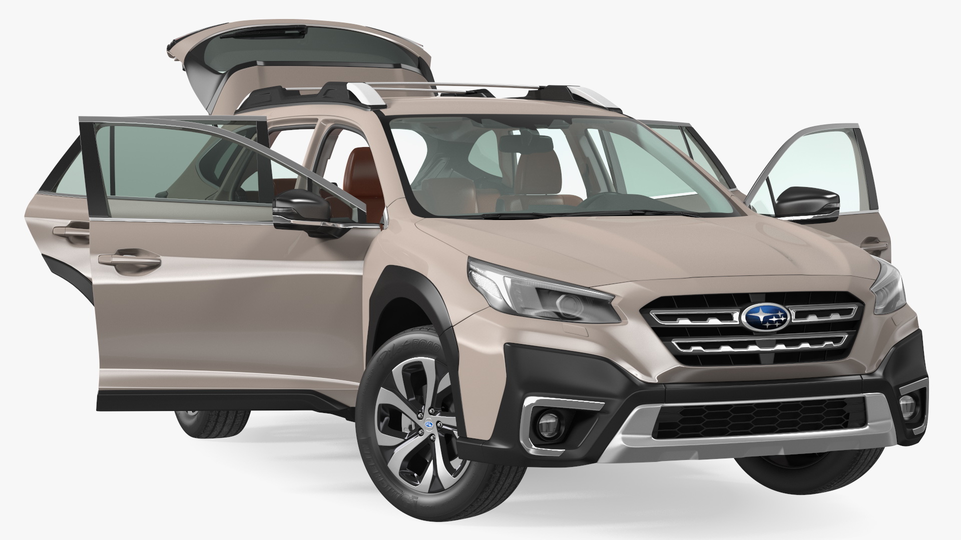 3D model Outback 2021 SUBARU Rigged for Maya