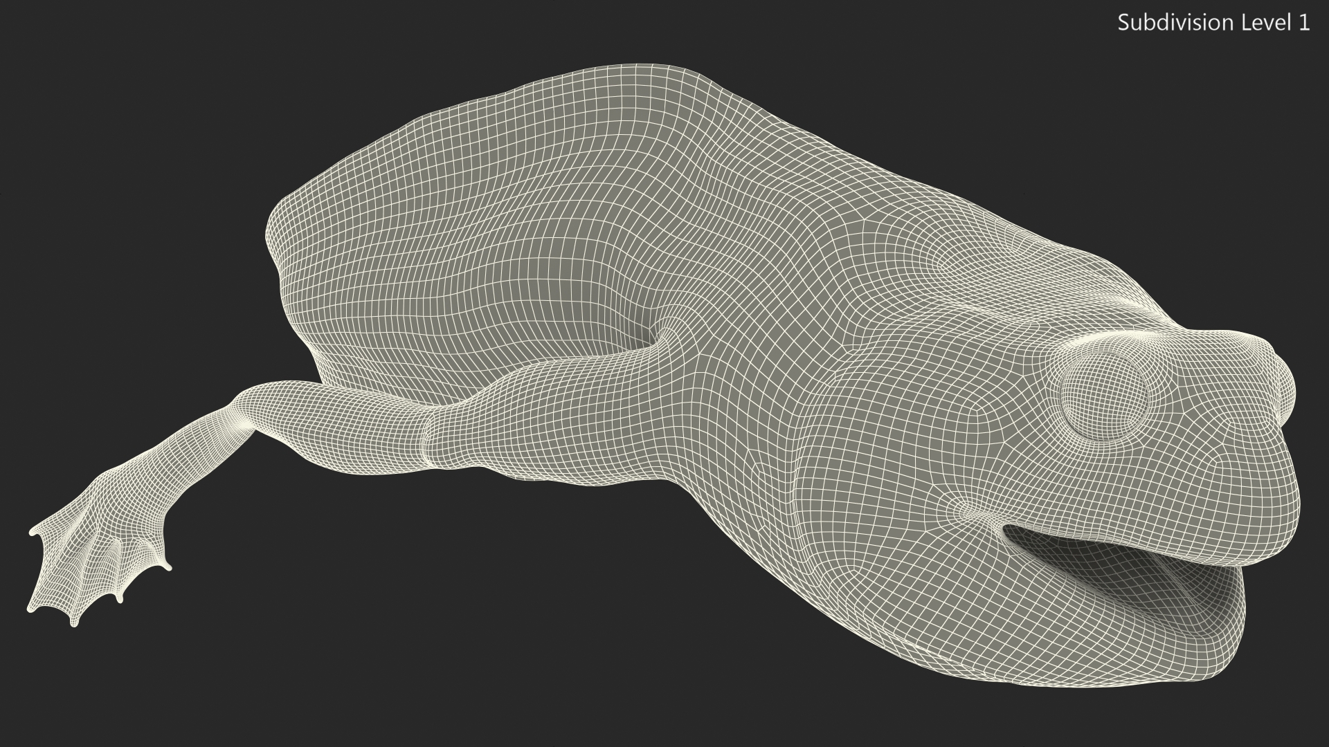 3D model Tadpole Late Stage Rigged