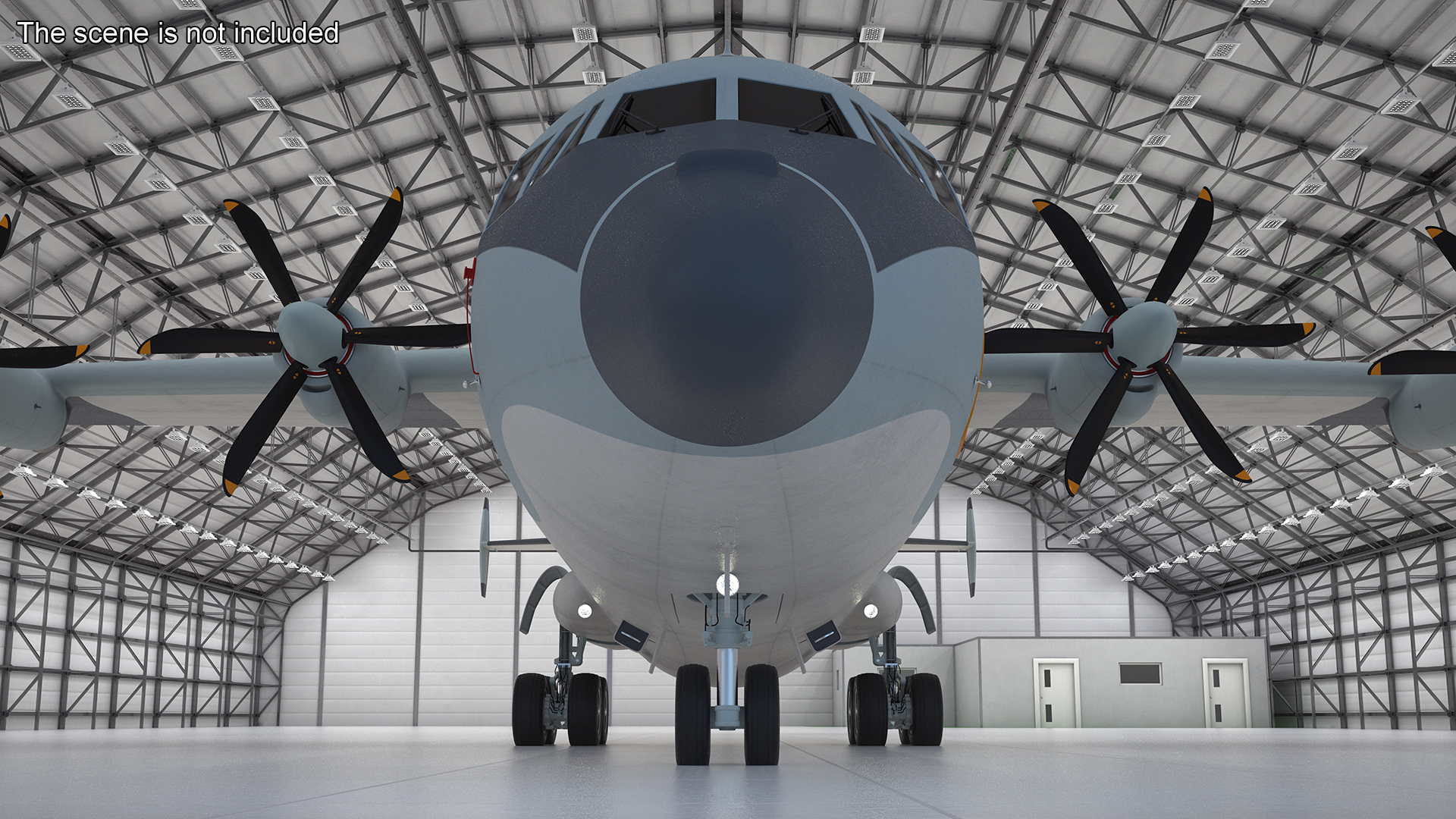 3D Medium Military Transport Aircraft Shaanxi Y 9