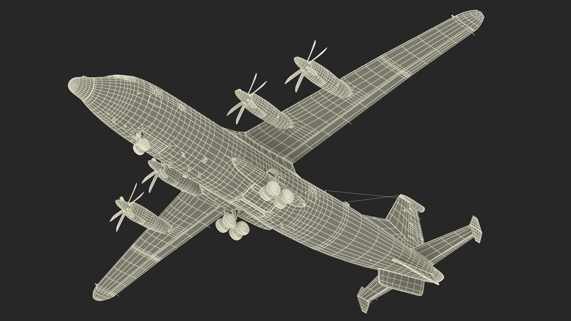 3D Medium Military Transport Aircraft Shaanxi Y 9