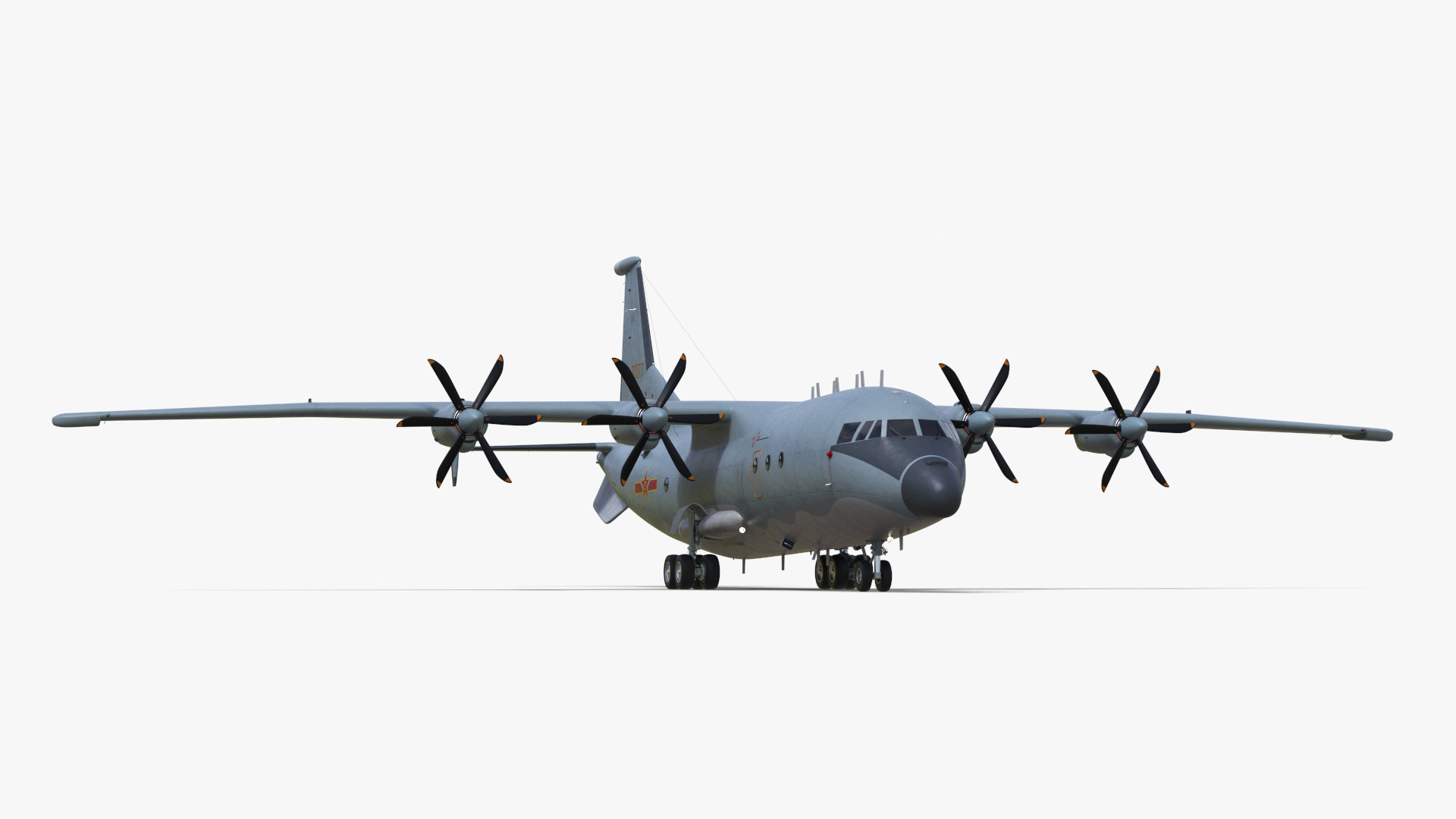 3D Medium Military Transport Aircraft Shaanxi Y 9