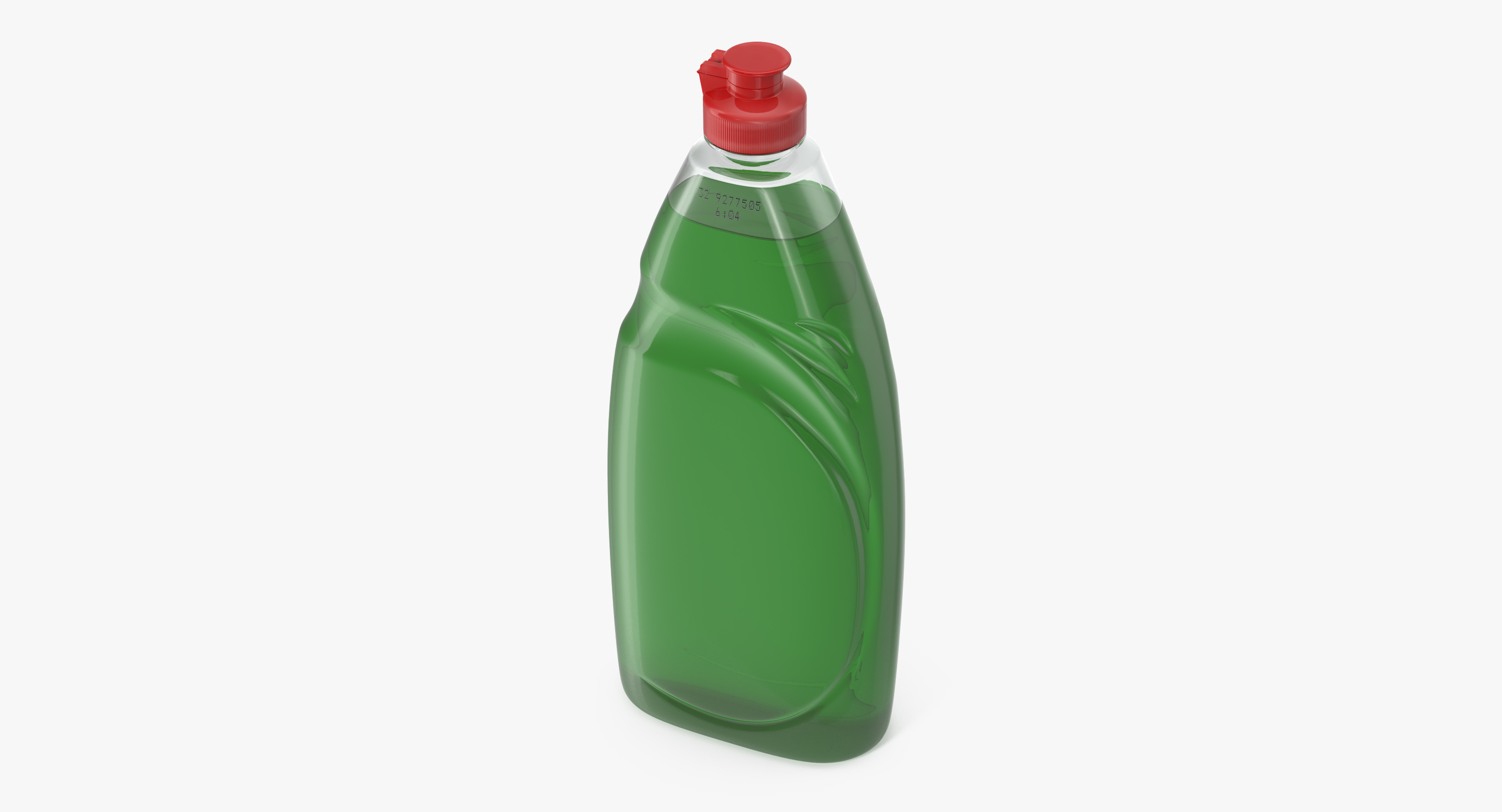 Green Dishwashing Liquid 3D model
