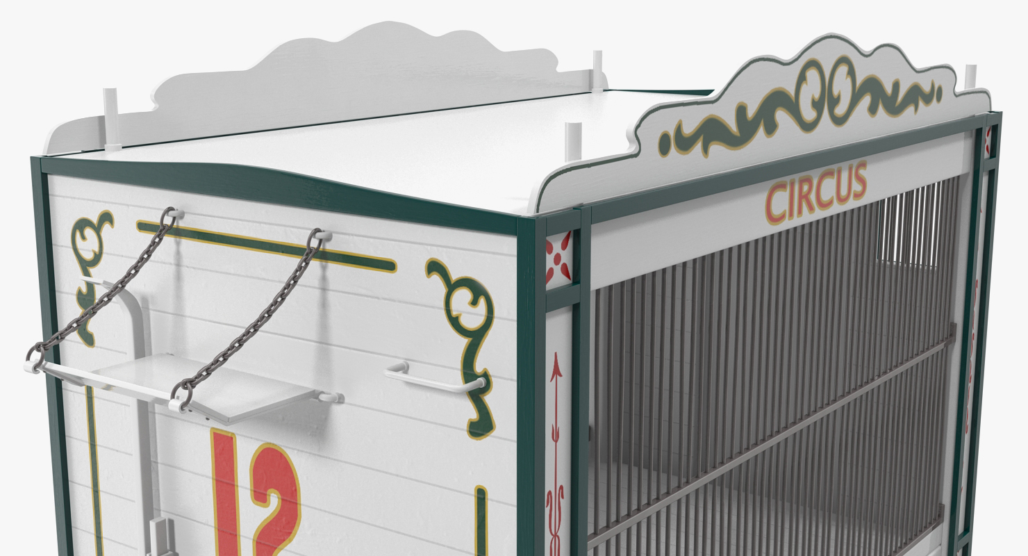 Traveling Circus Wagon 3D