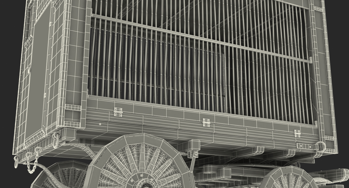 Traveling Circus Wagon 3D