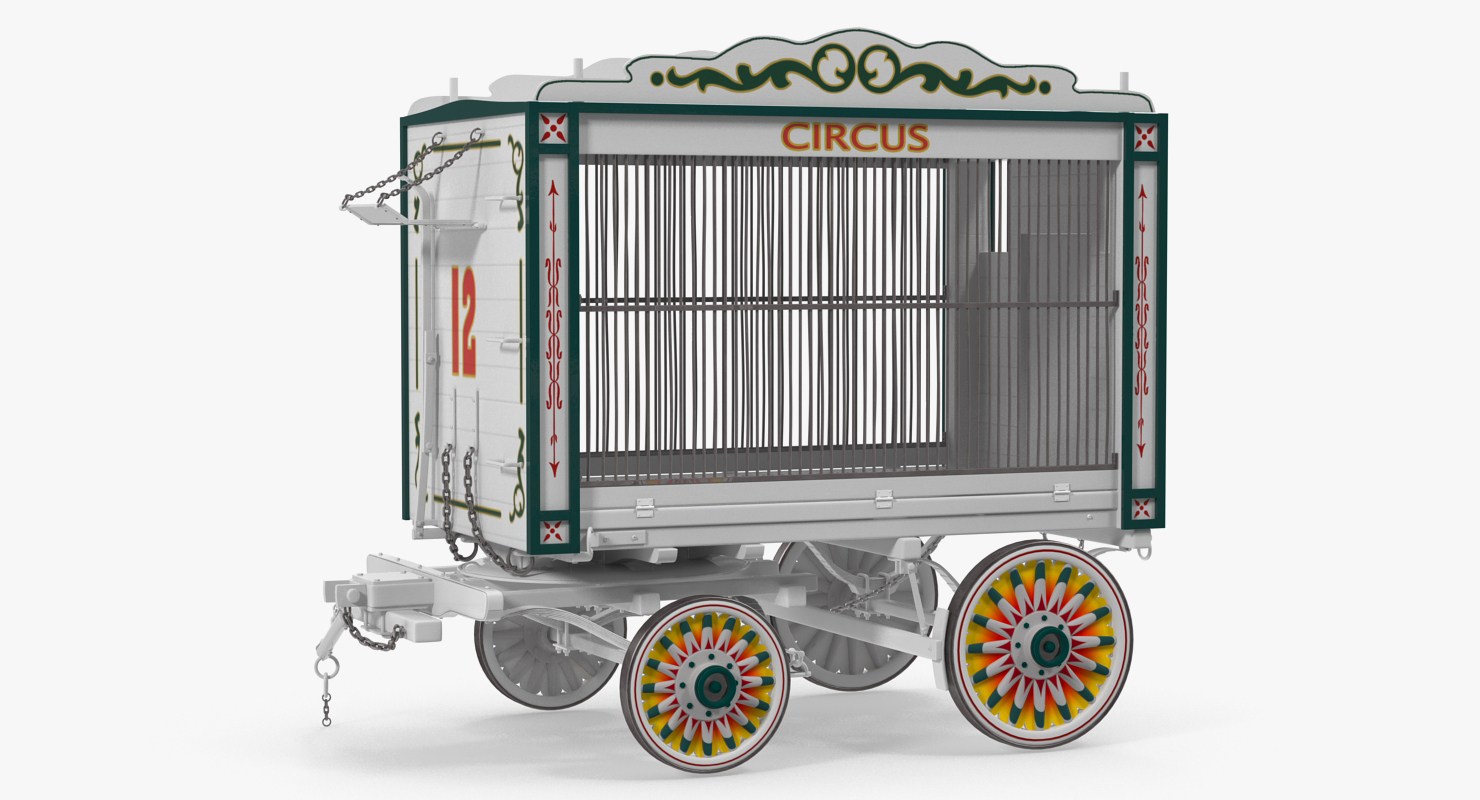Traveling Circus Wagon 3D