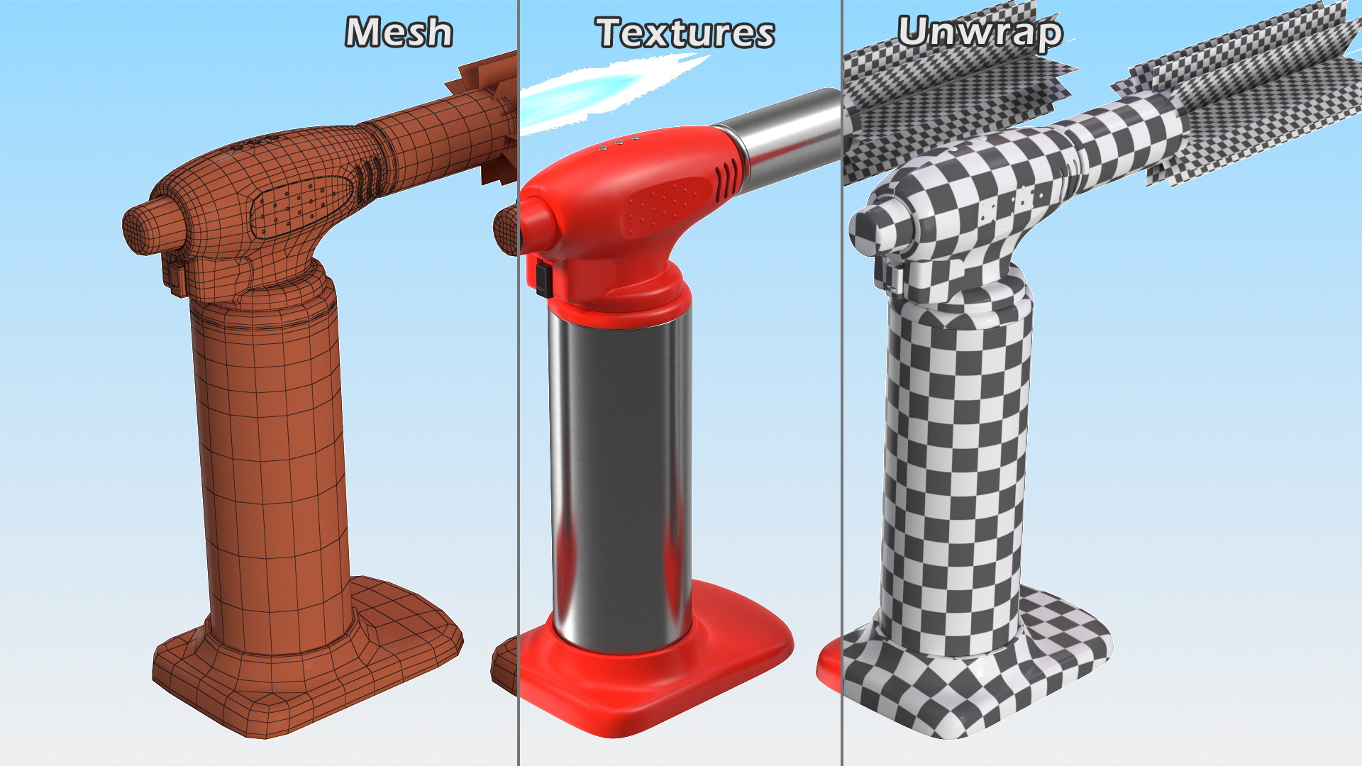 3D Kitchen Torch model
