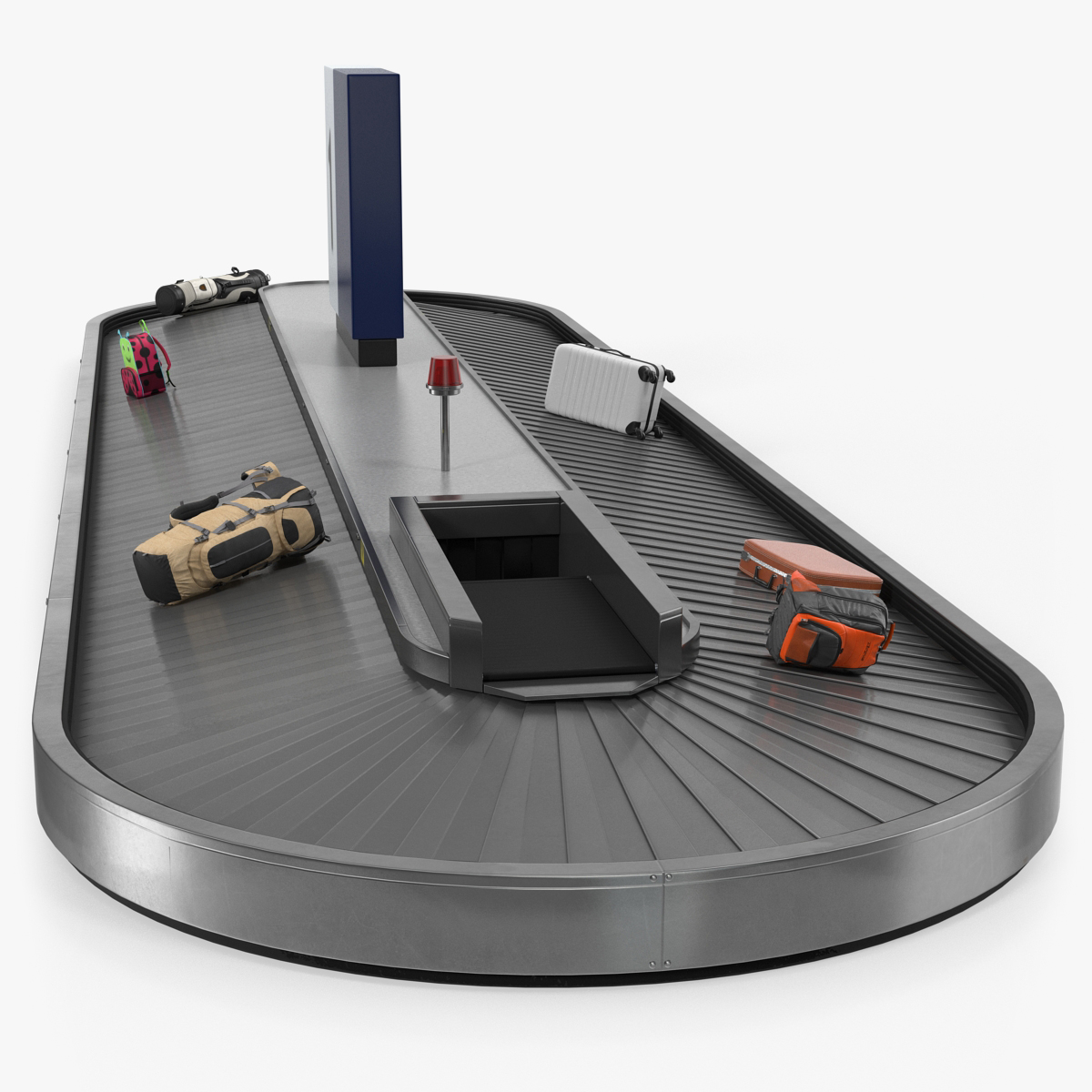 Baggage Claim Conveyor Metal Rigged